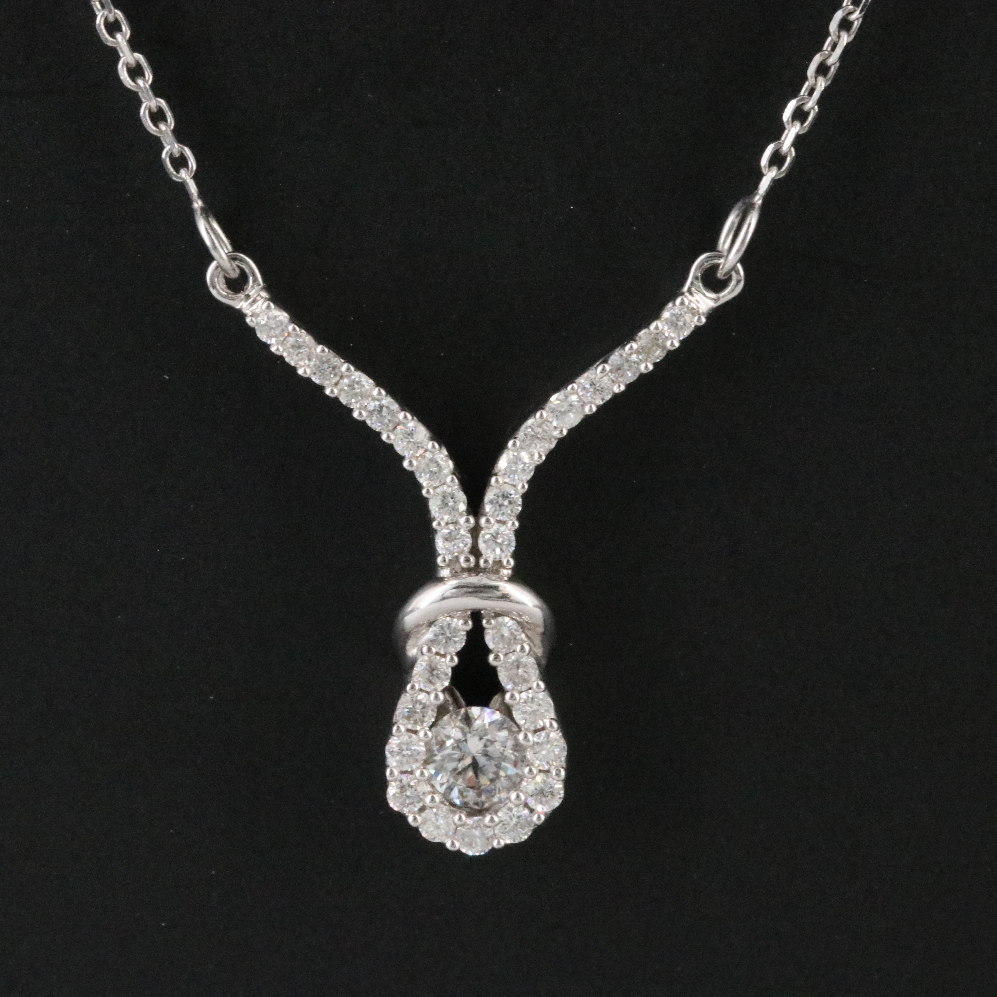 14K 0.50 CTW Diamond Loop Necklace