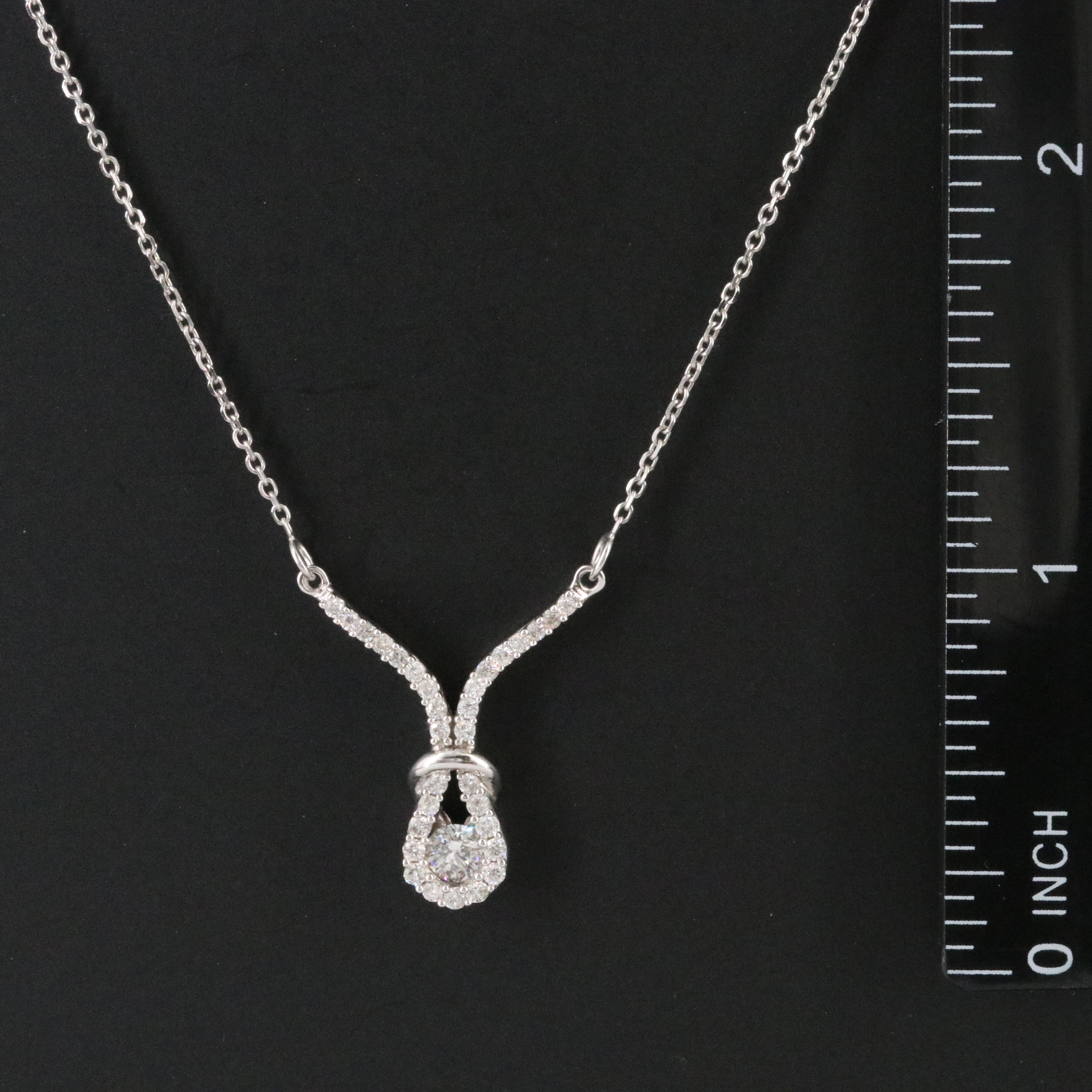 14K 0.50 CTW Diamond Loop Necklace