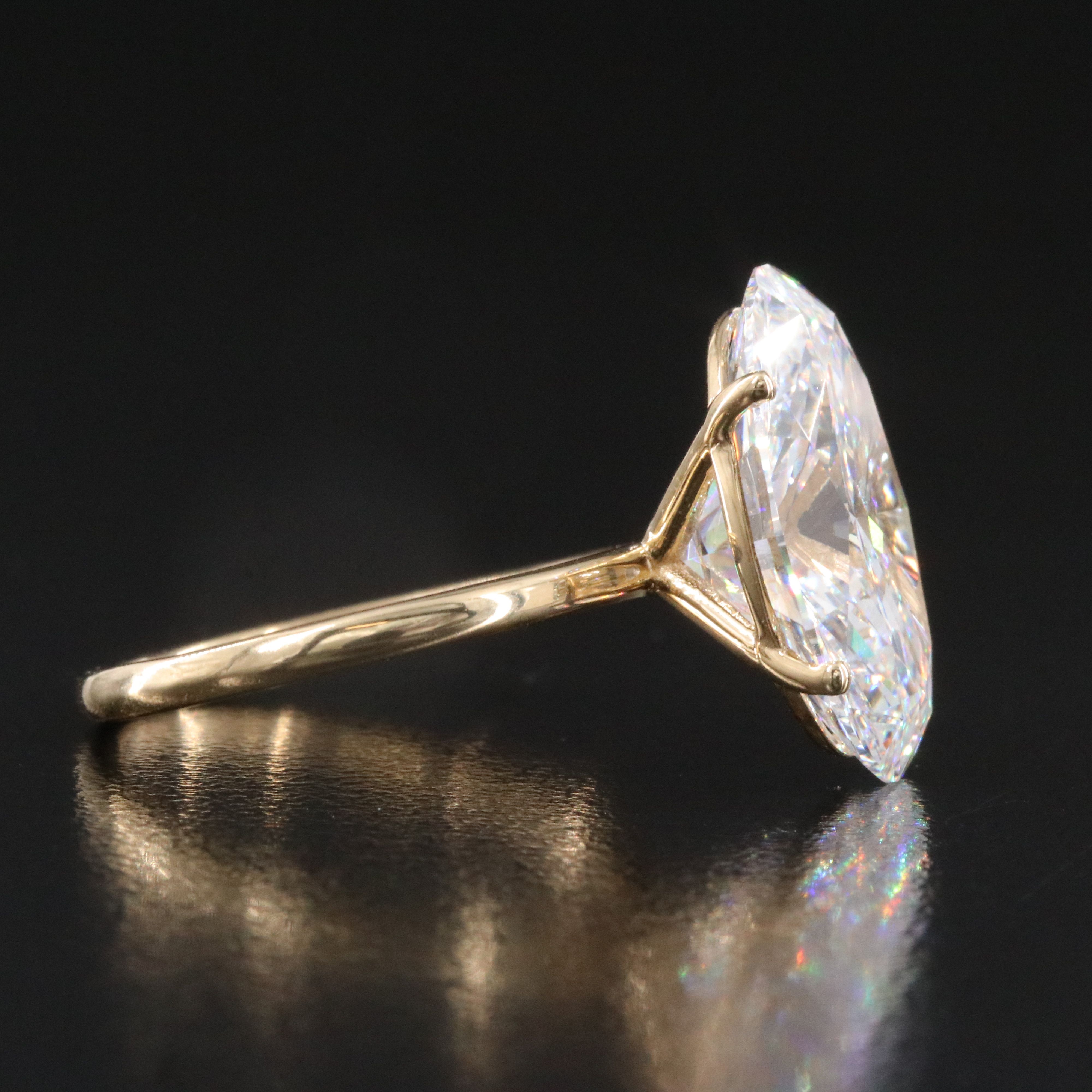 18K 9.47 CT Lab Grown Diamond Ring with IGI Report