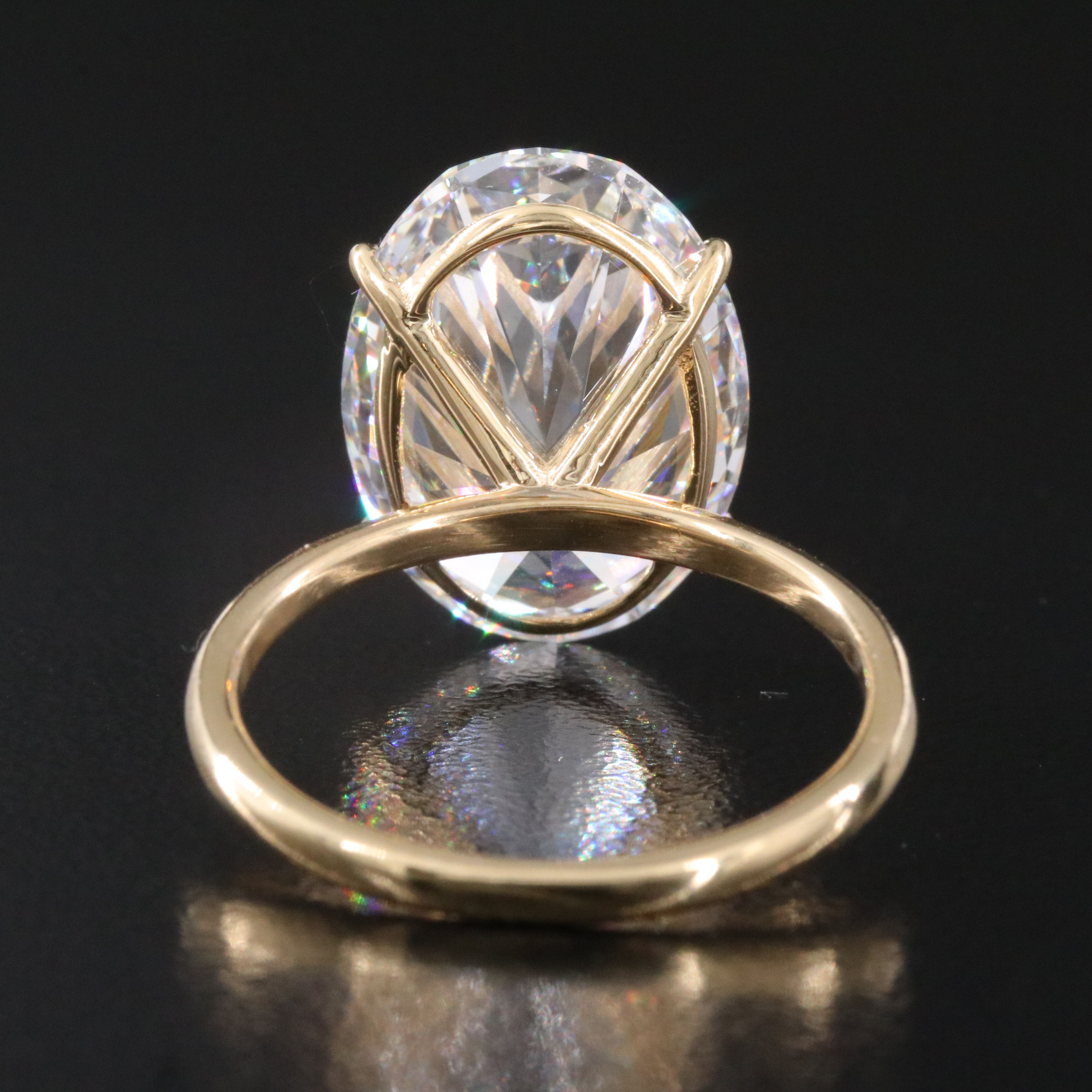 18K 9.47 CT Lab Grown Diamond Ring with IGI Report