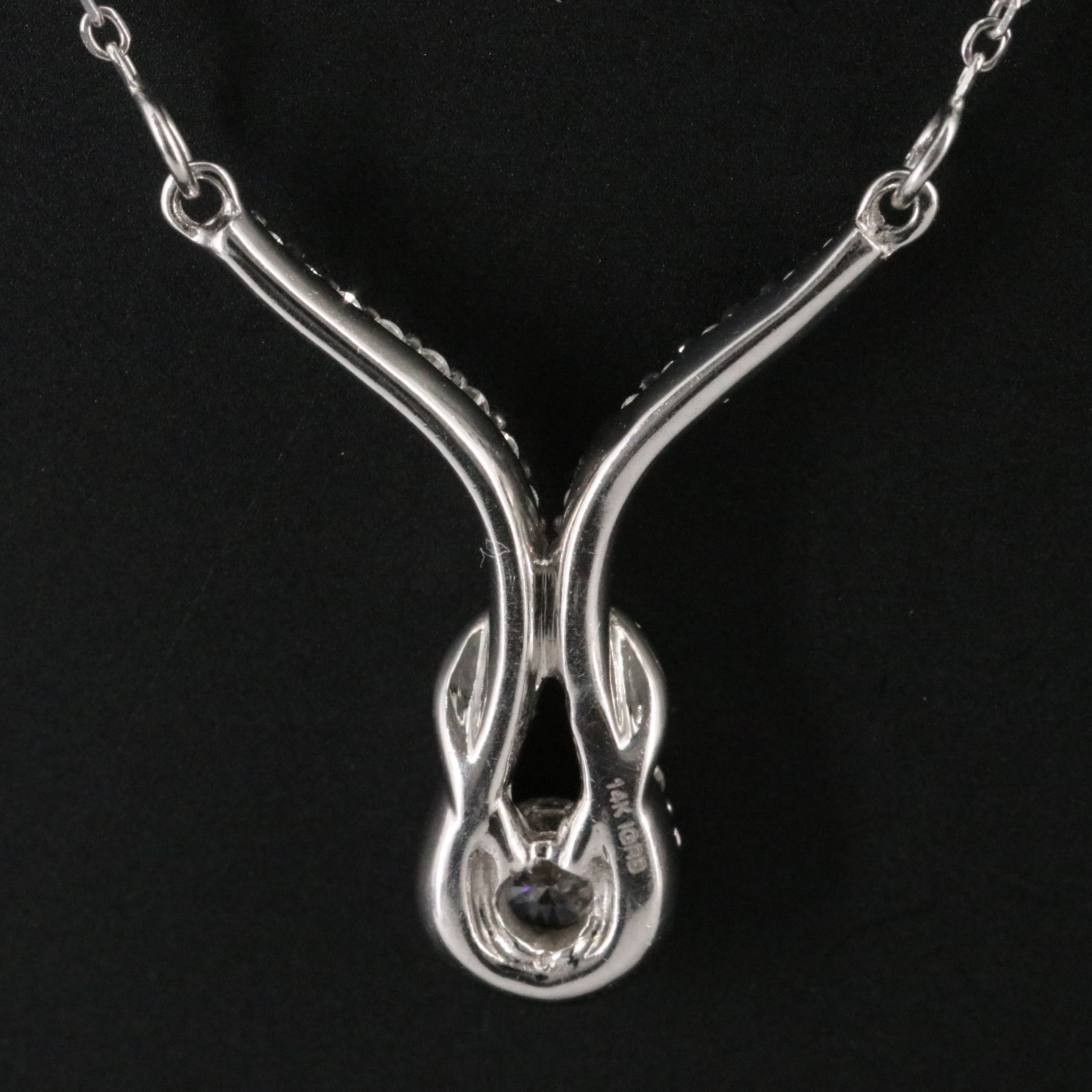 14K 0.50 CTW Diamond Loop Necklace