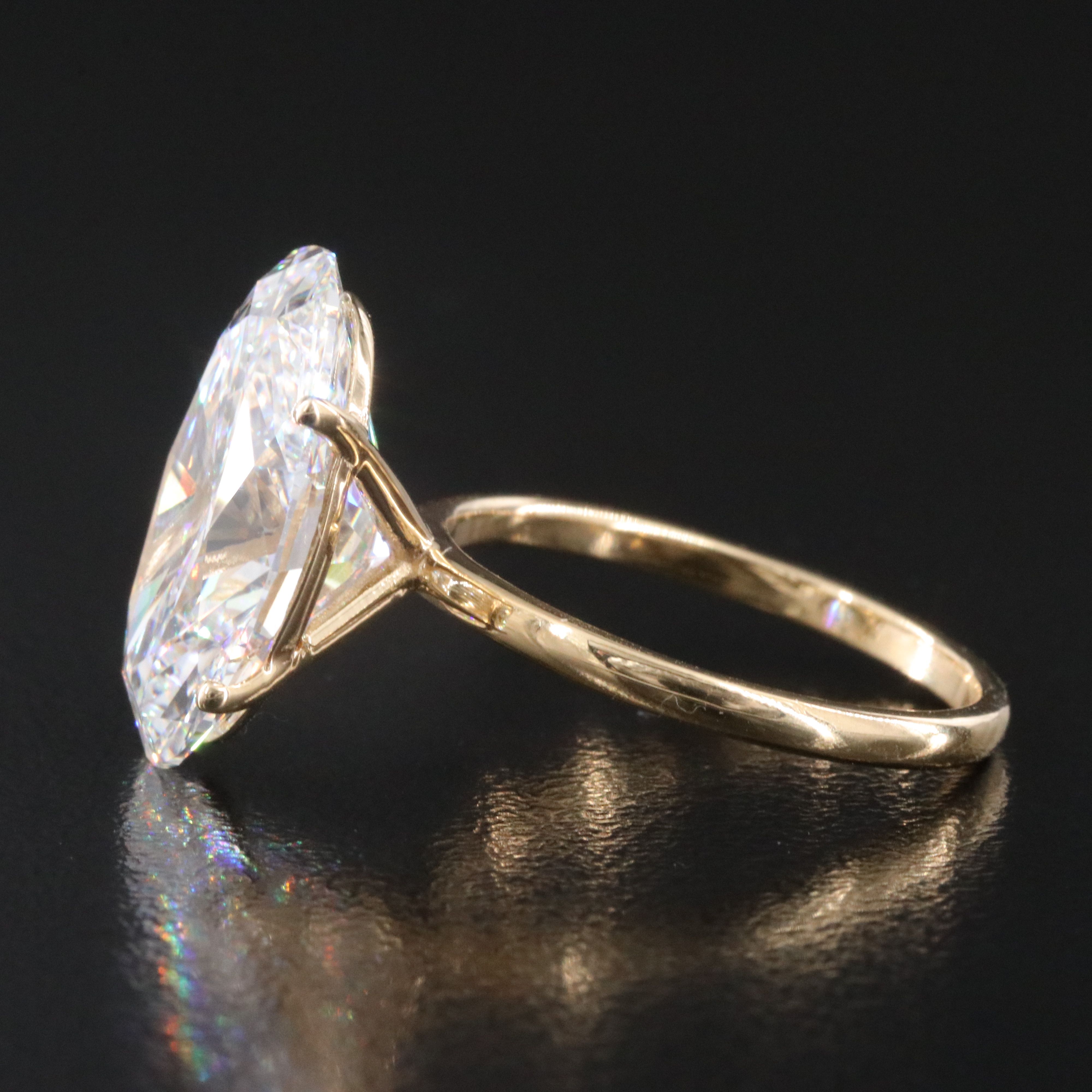 18K 9.47 CT Lab Grown Diamond Ring with IGI Report