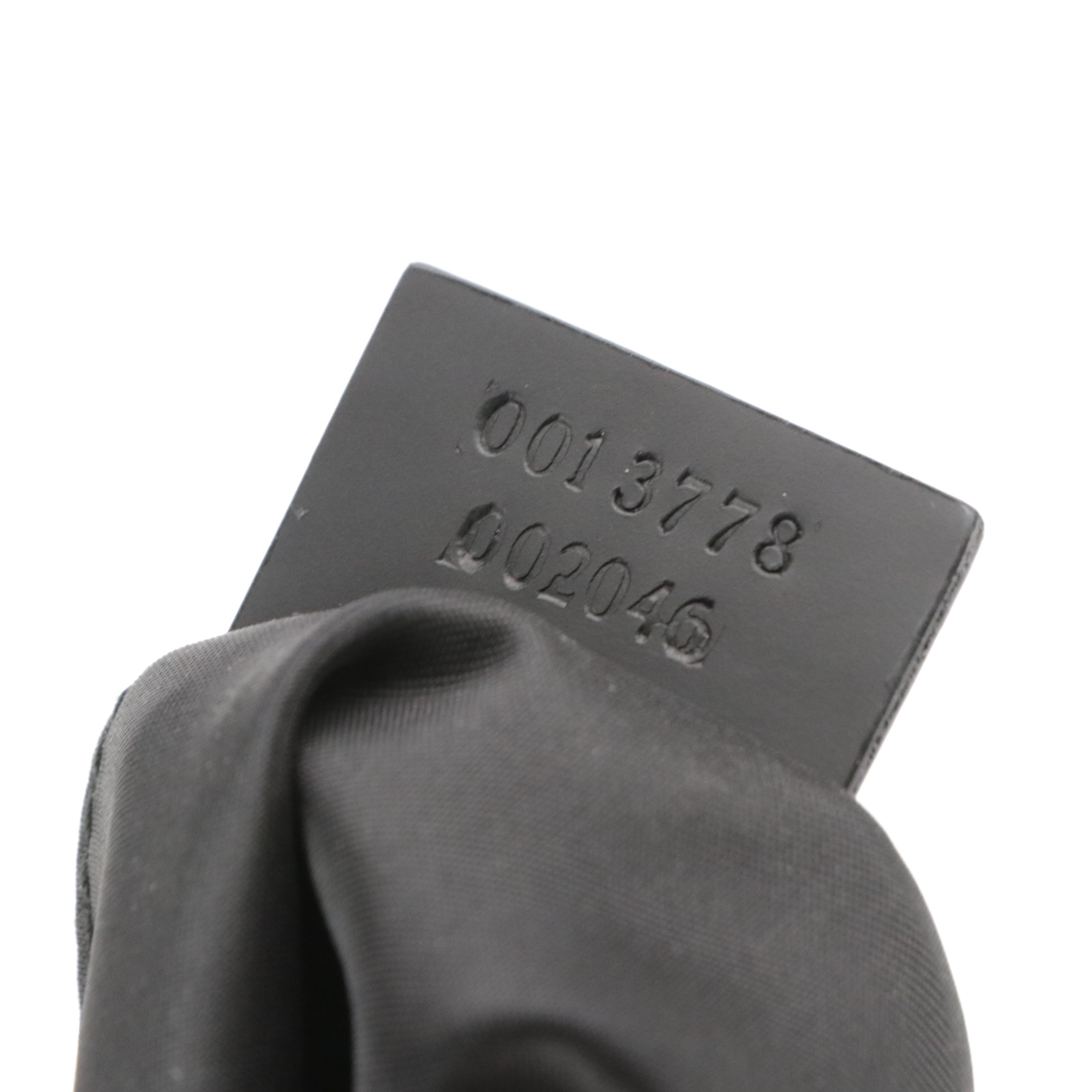 Gucci Black Leather Shoulder Bag with Sculptural Metal Strap Handle