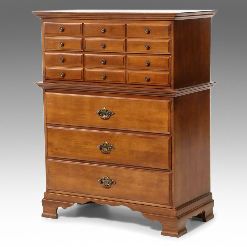 Kilgour Colonial Revival Style "Cinnamon" Maple Tall Chest