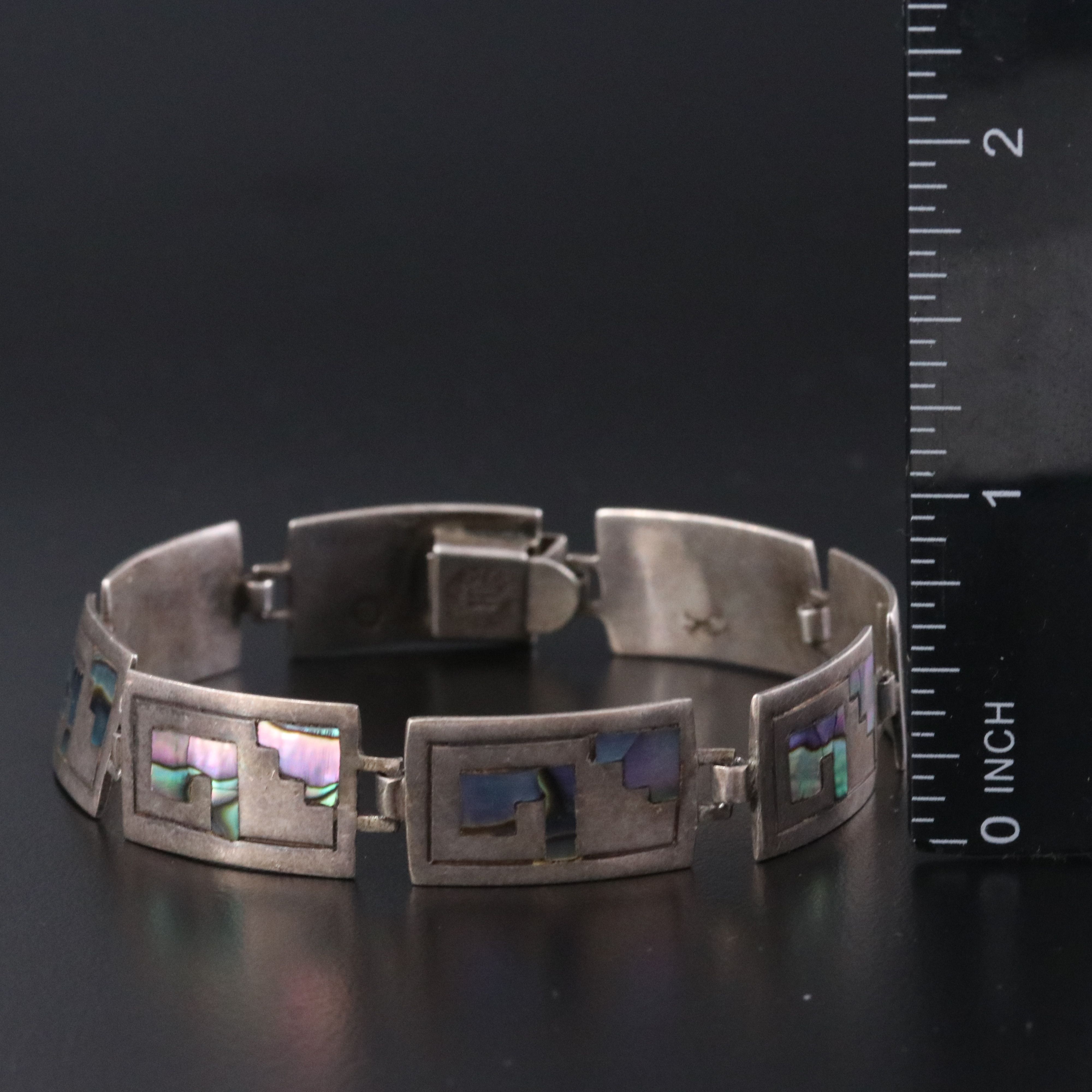 Mexican Sterling Abalone Bracelet