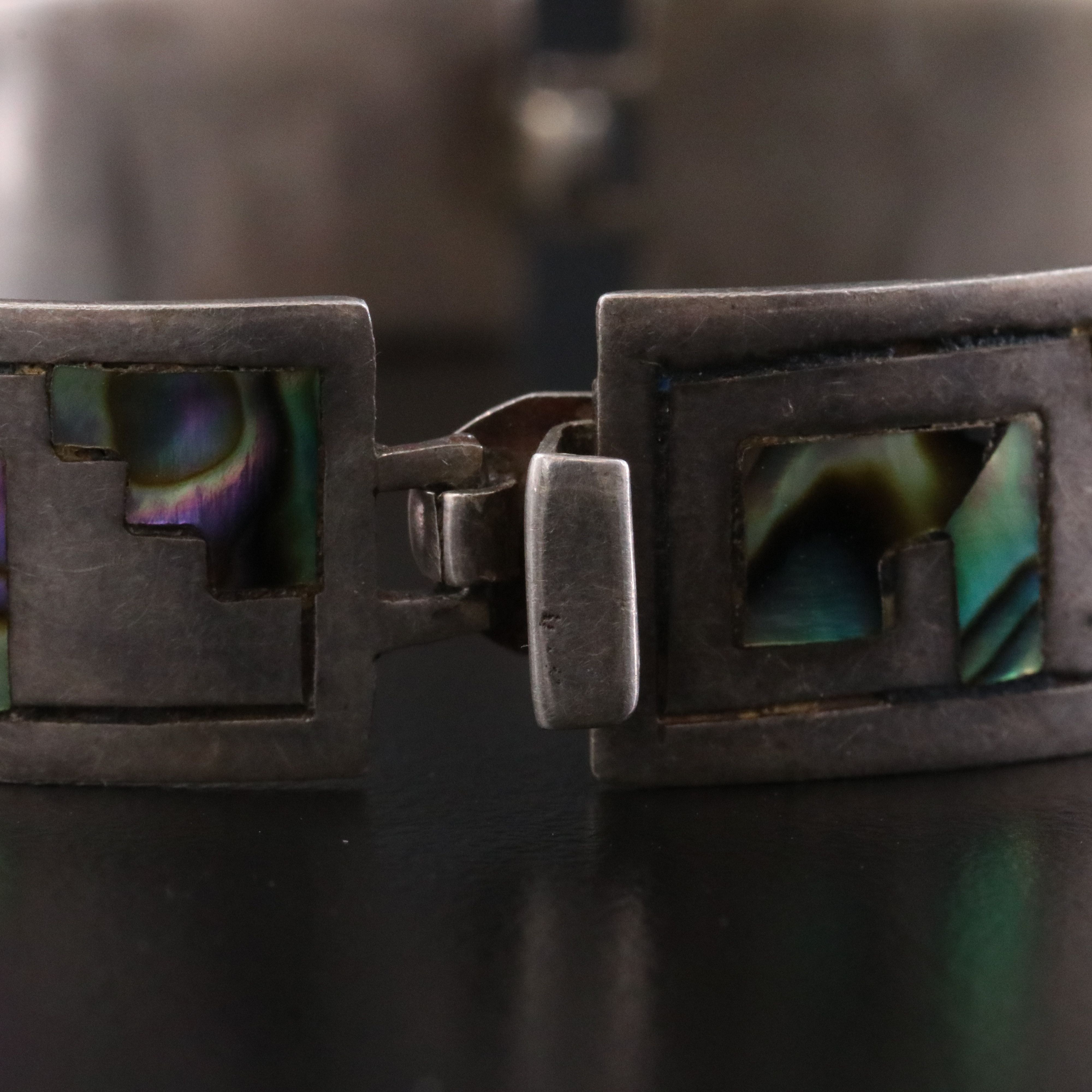 Mexican Sterling Abalone Bracelet