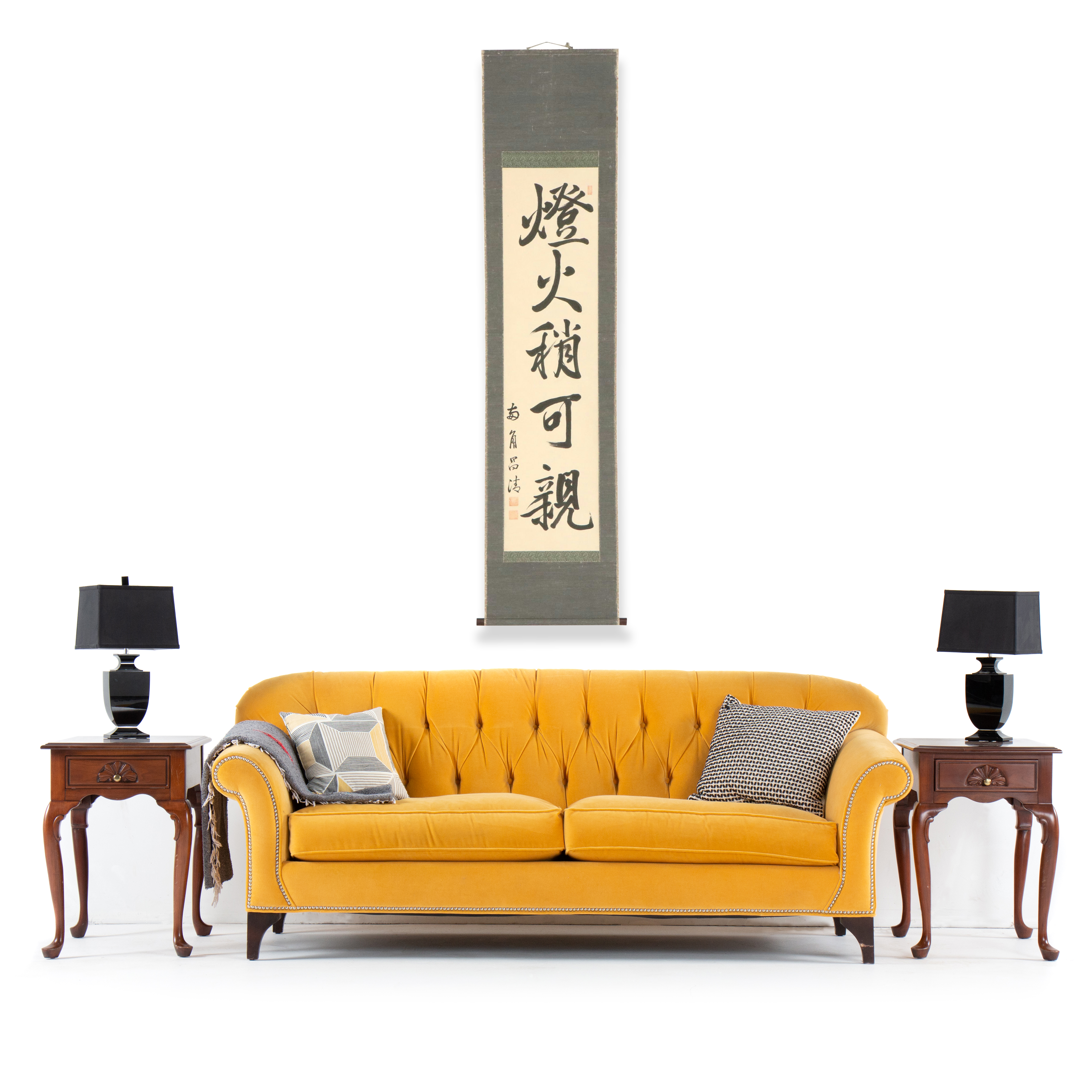 Japanese Calligraphic Ink Kakejiku Scroll