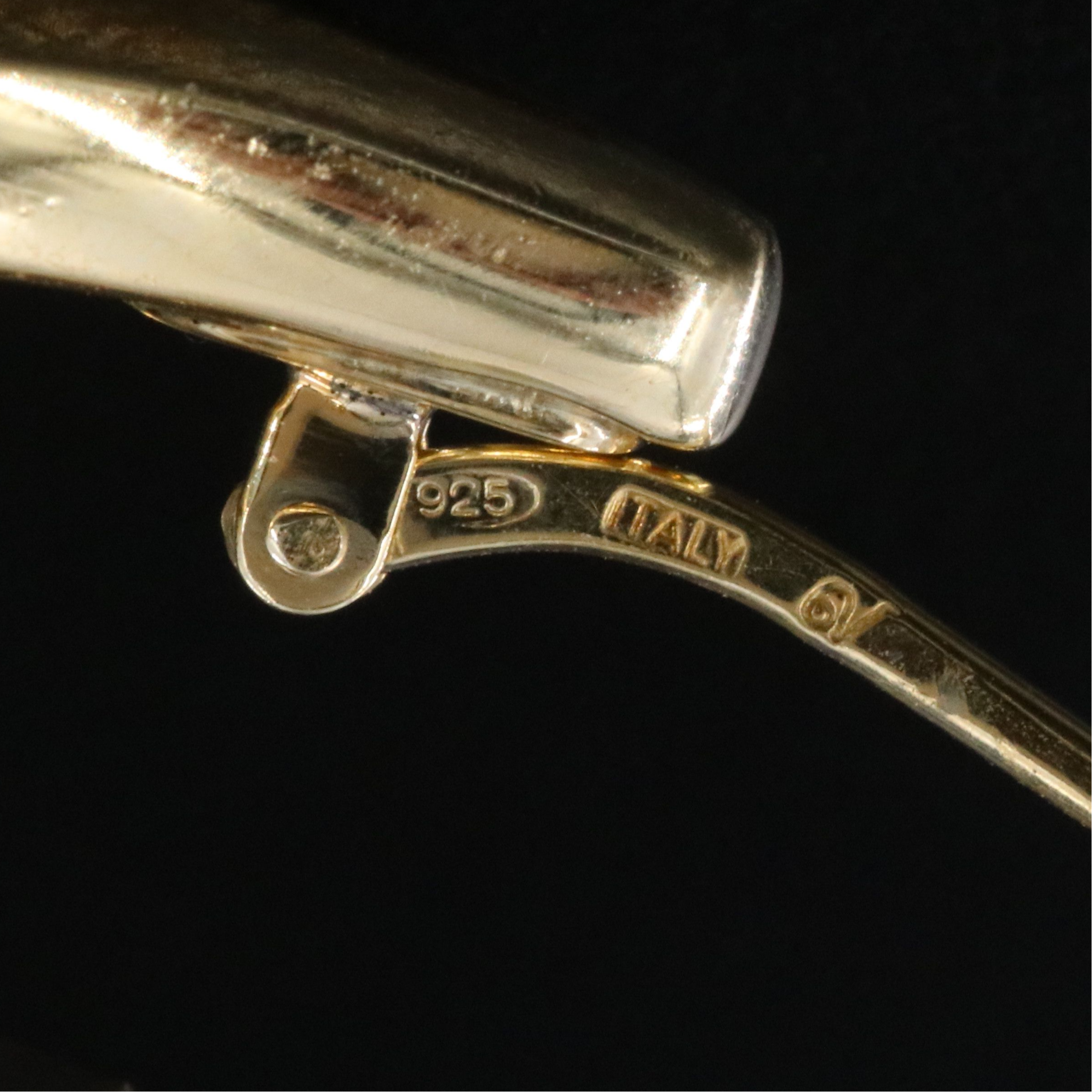 Veronese Electroformed Sterling Contour Hoop Earrings