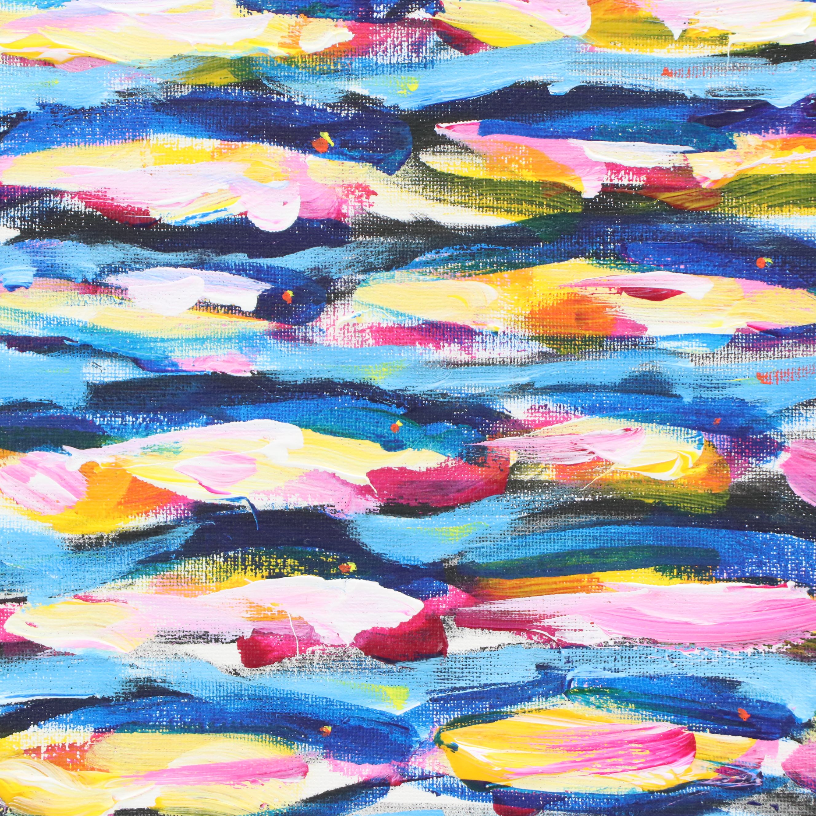 Elle Raines Acrylic Painting "School of Sardines #20"