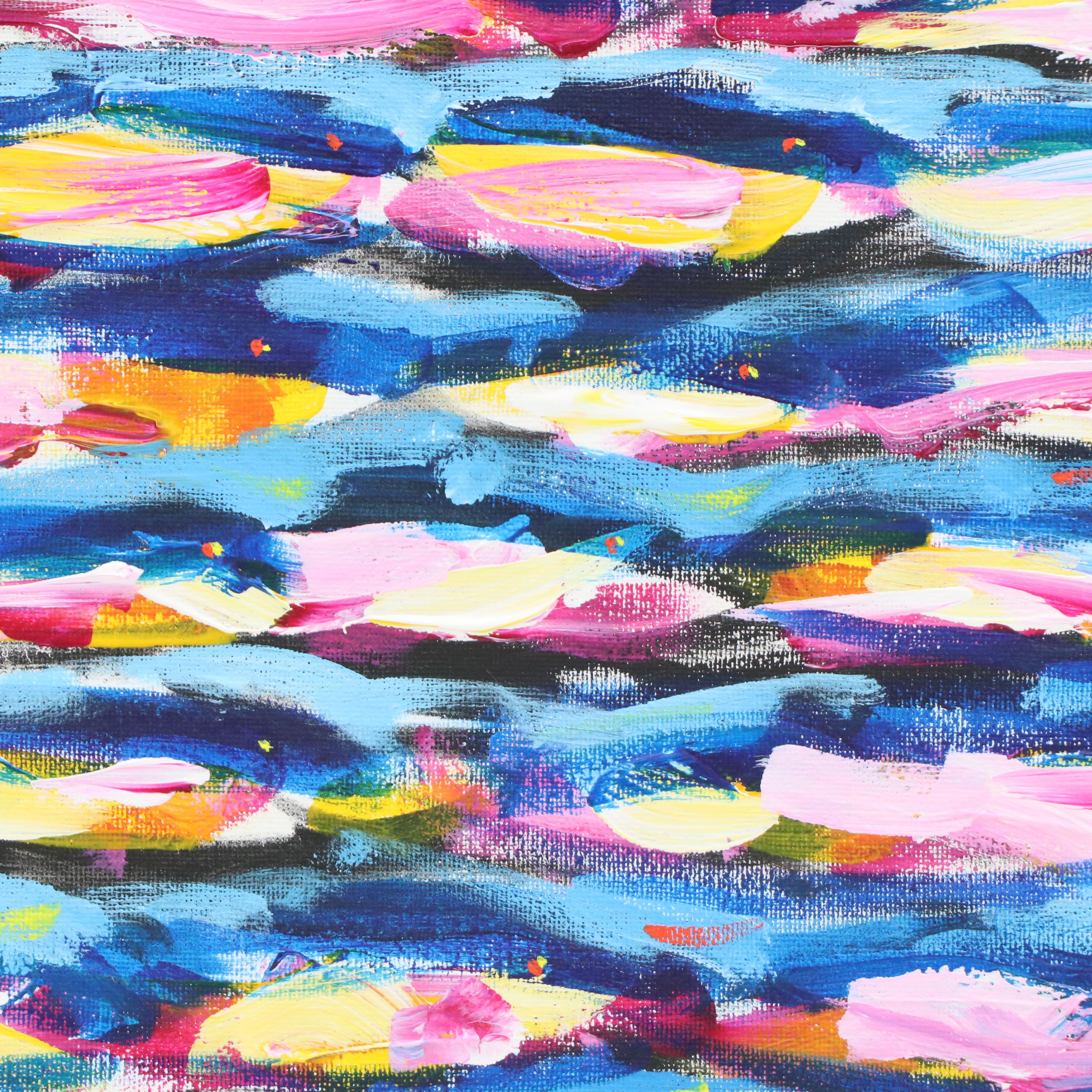 Elle Raines Acrylic Painting "School of Sardines #20"