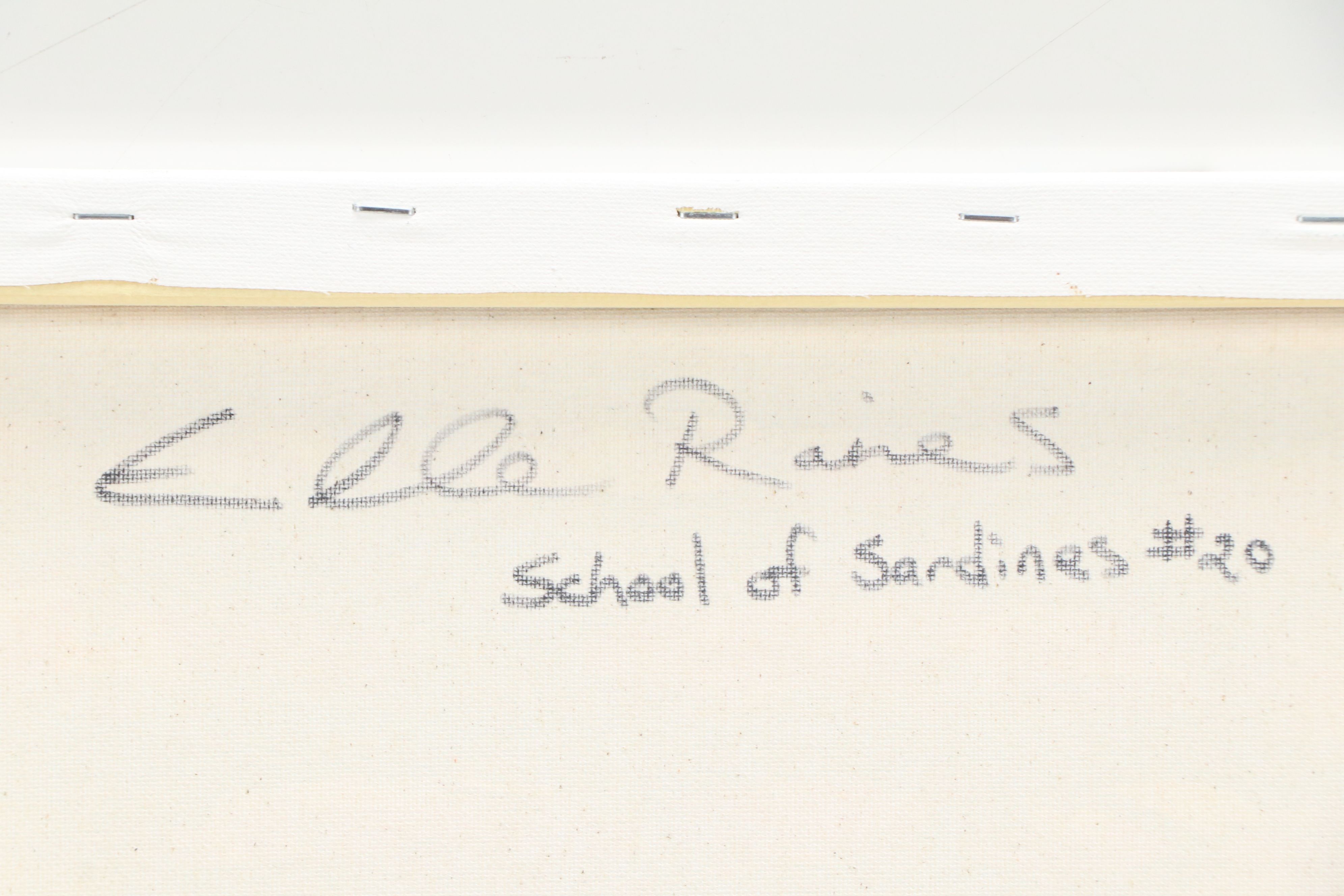 Elle Raines Acrylic Painting "School of Sardines #20"