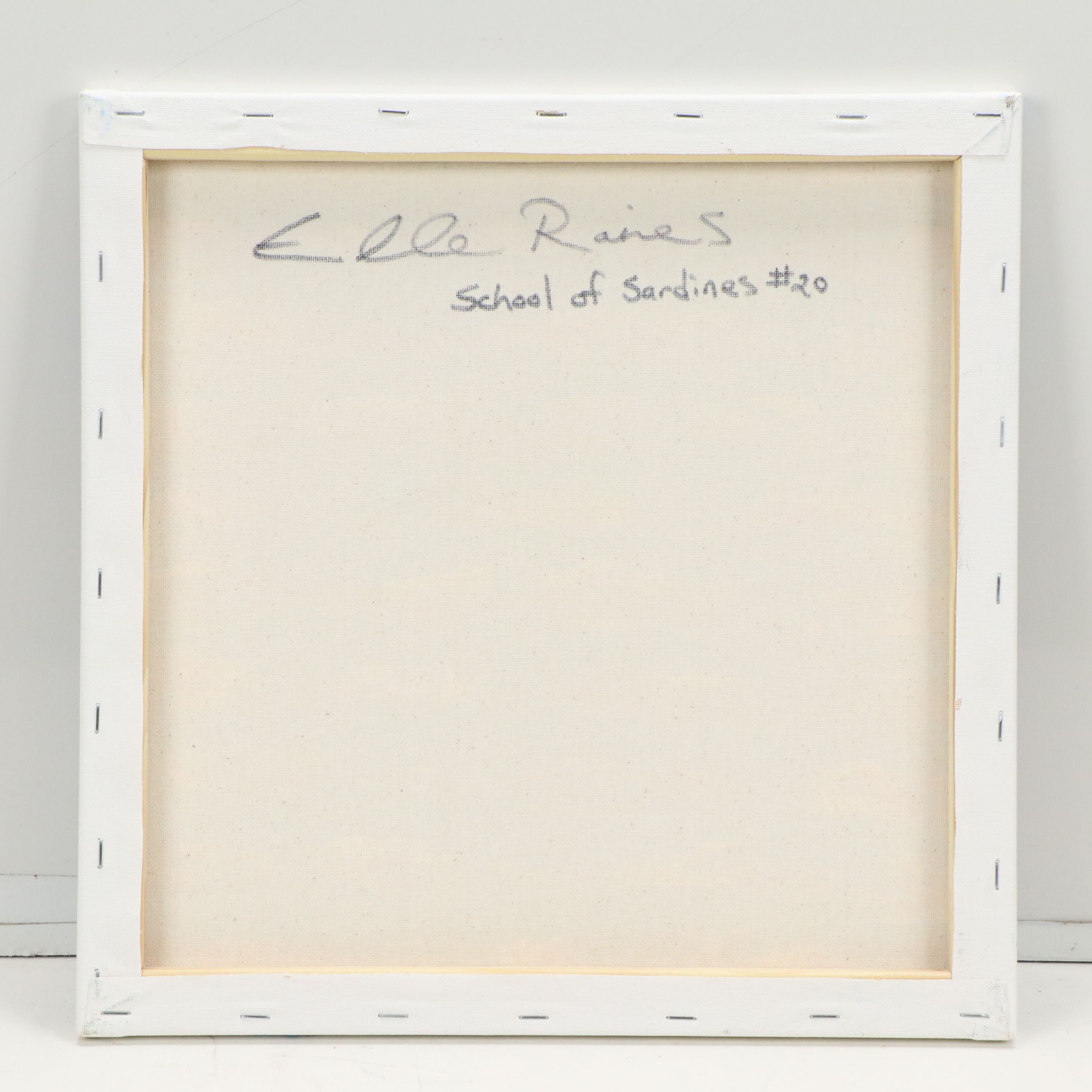 Elle Raines Acrylic Painting "School of Sardines #20"