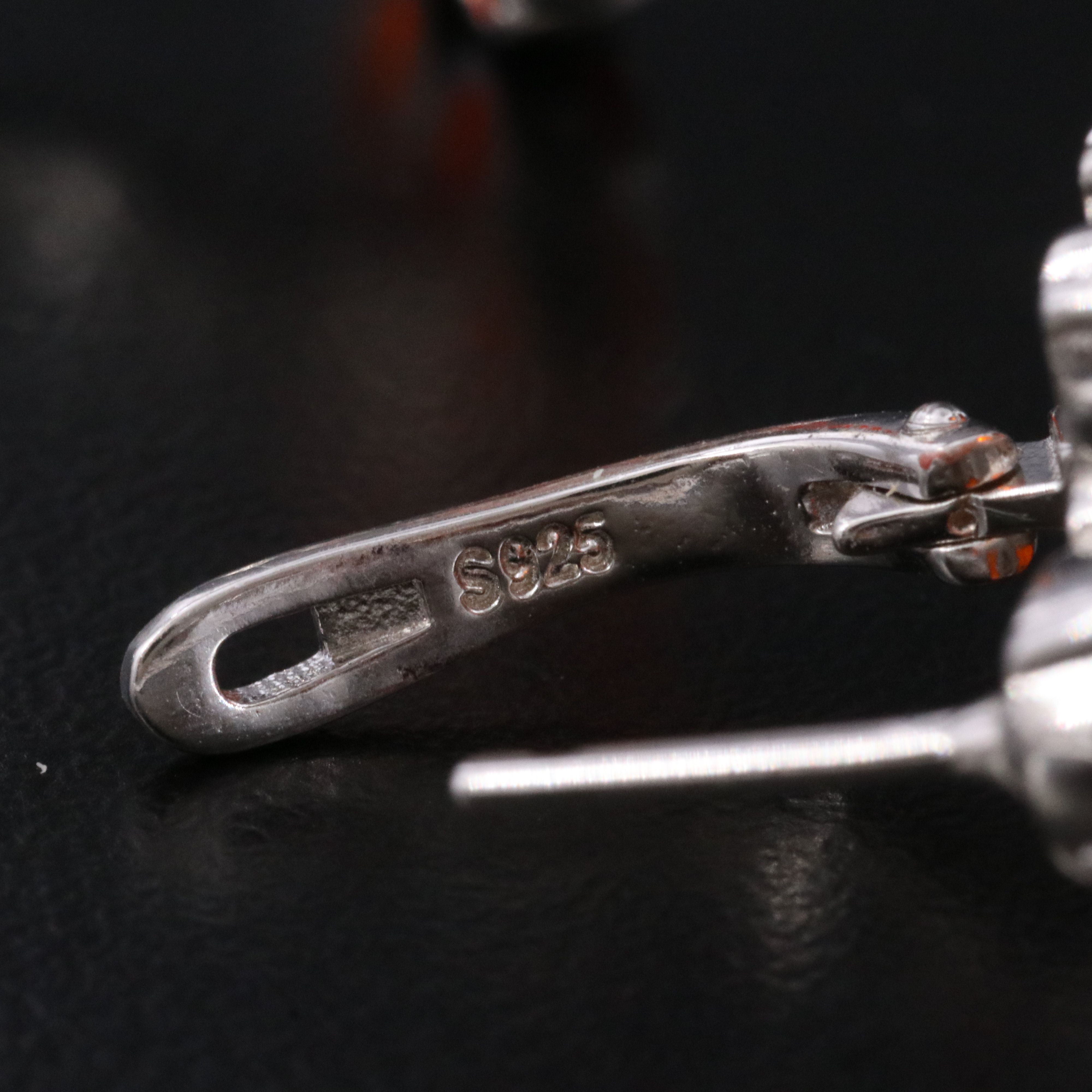 Sterling Opal Drop Earrings