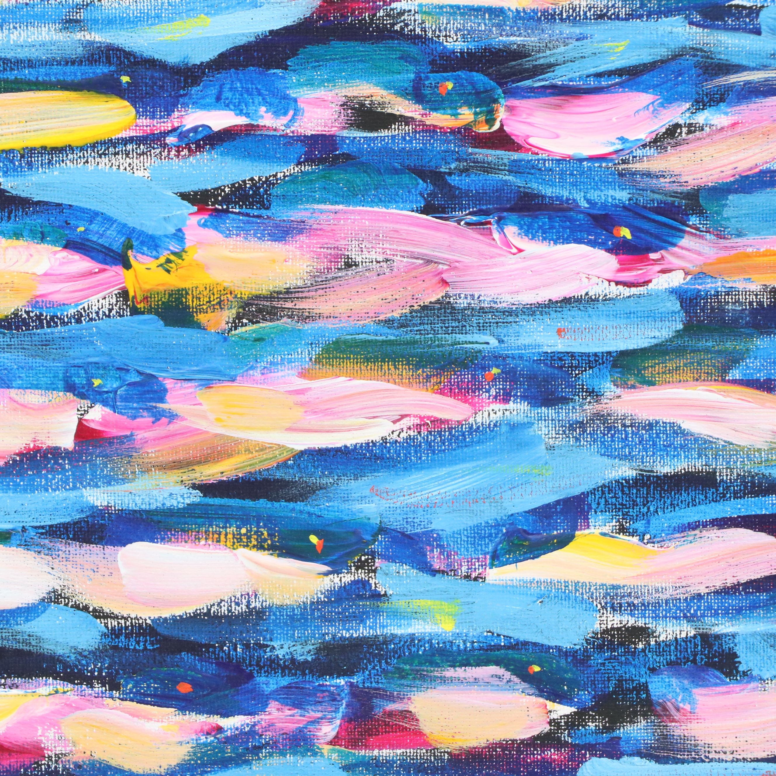 Elle Raines Acrylic Painting "School of Sardines #21"