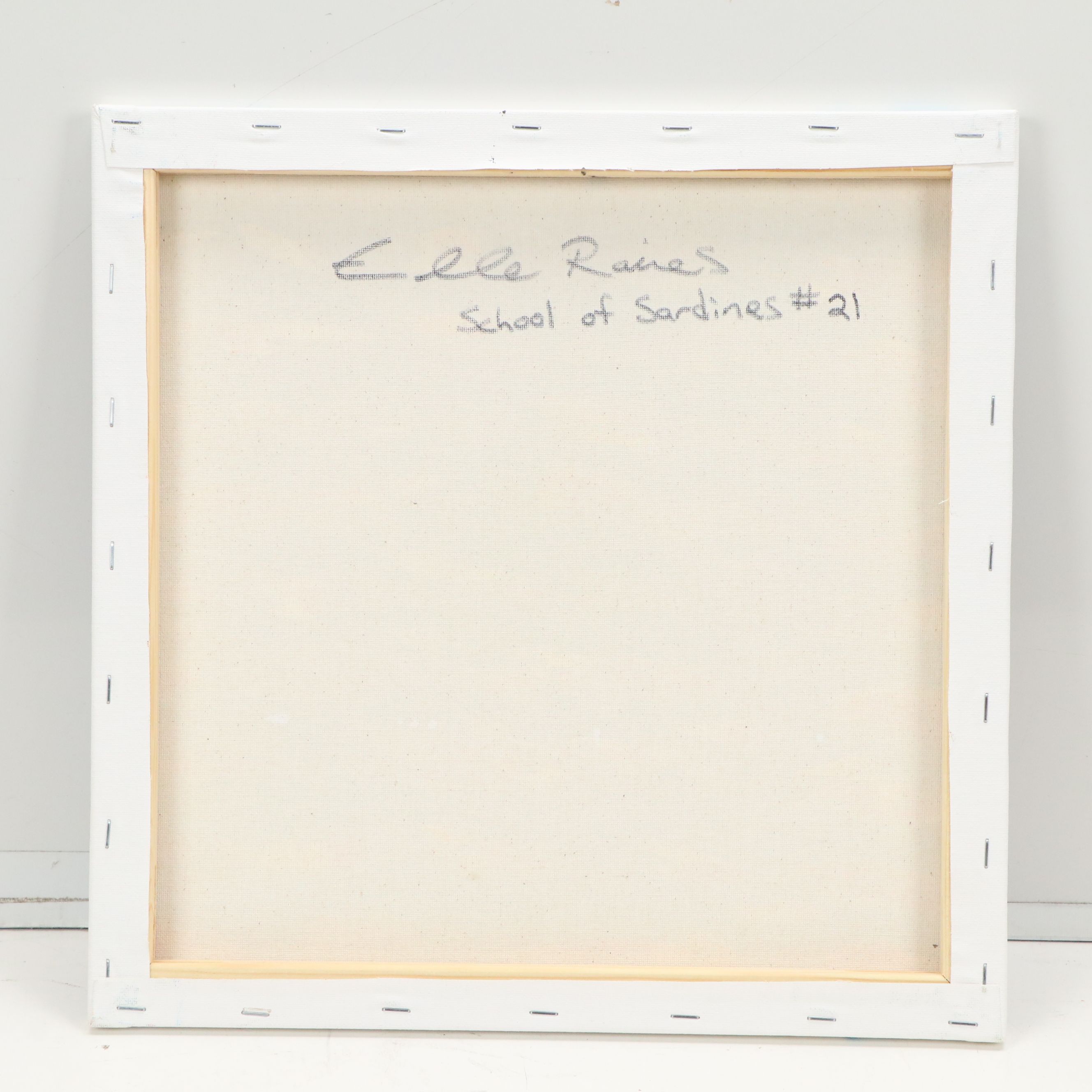 Elle Raines Acrylic Painting "School of Sardines #21"