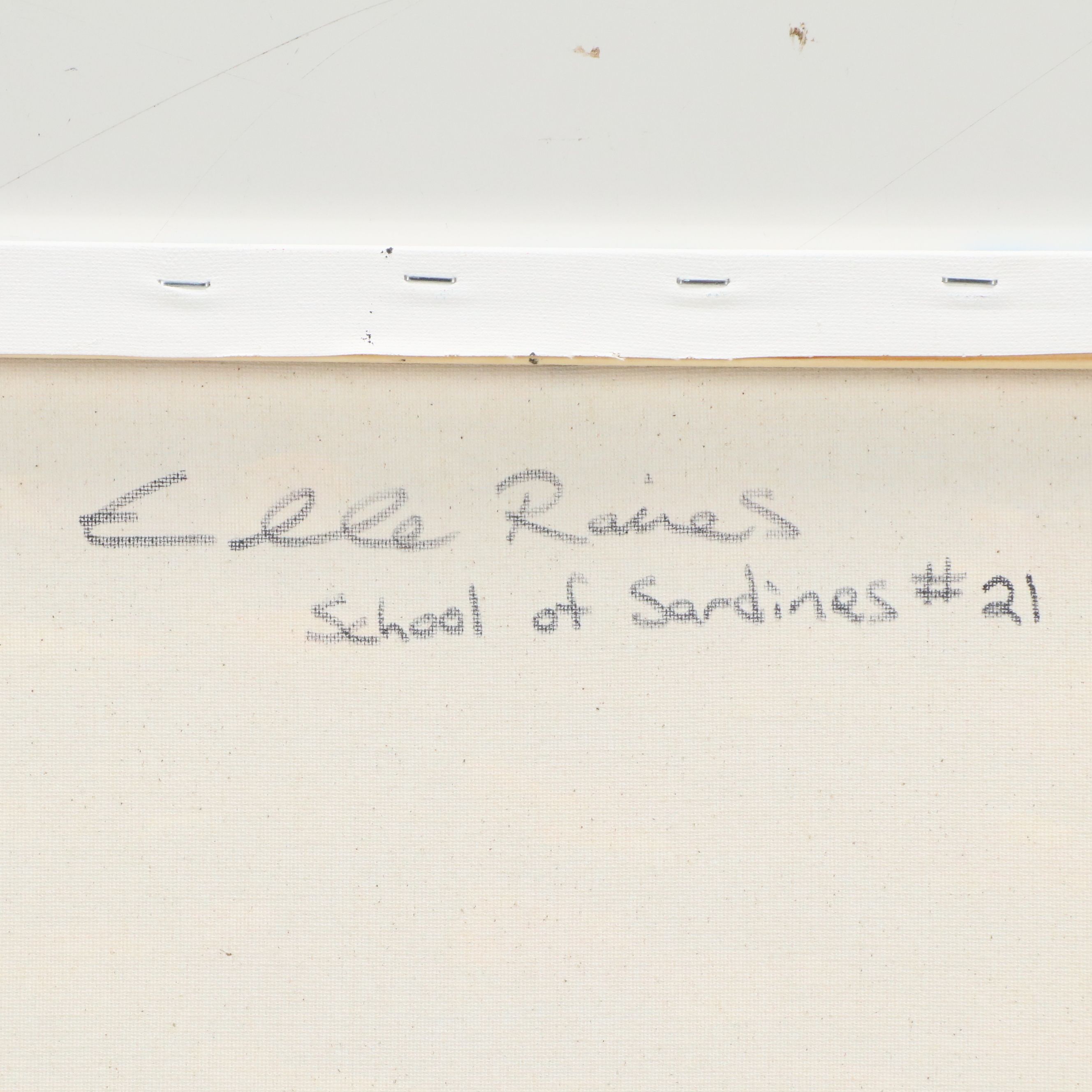 Elle Raines Acrylic Painting "School of Sardines #21"