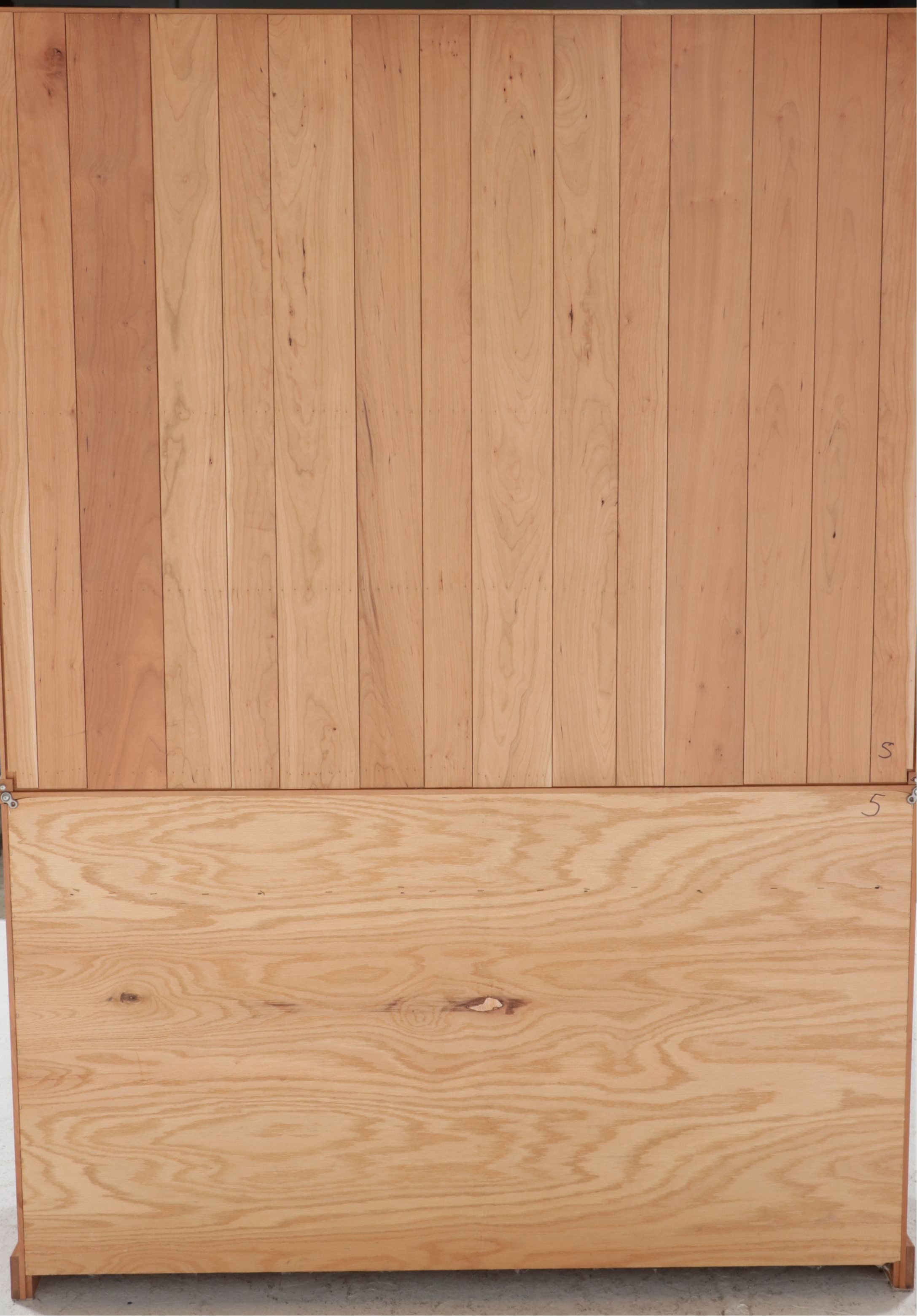 Colonial Revival Solid Wooden China Hutch, Late 20th/Early 21st Century