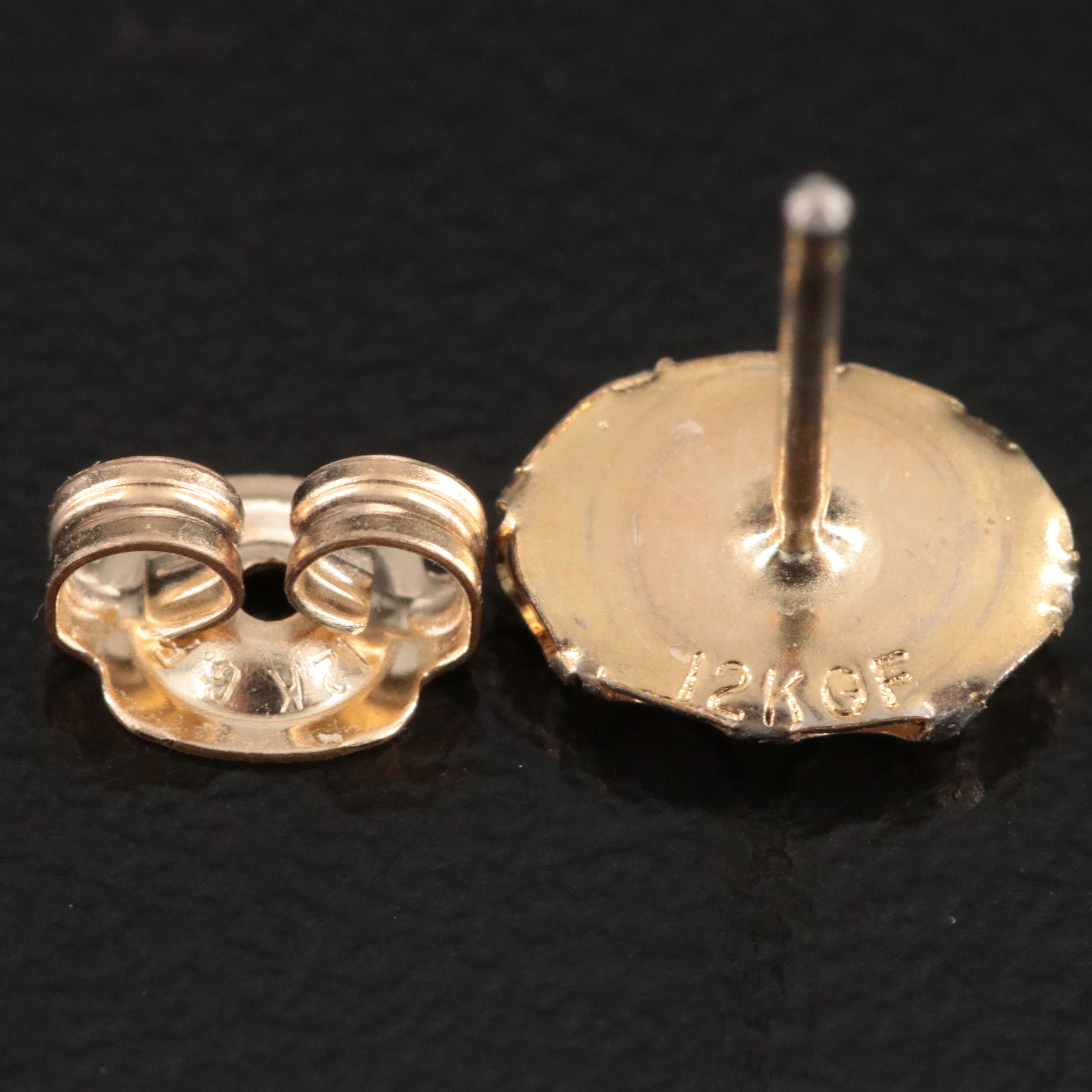 Gold-Filled Opal Stud Earrings