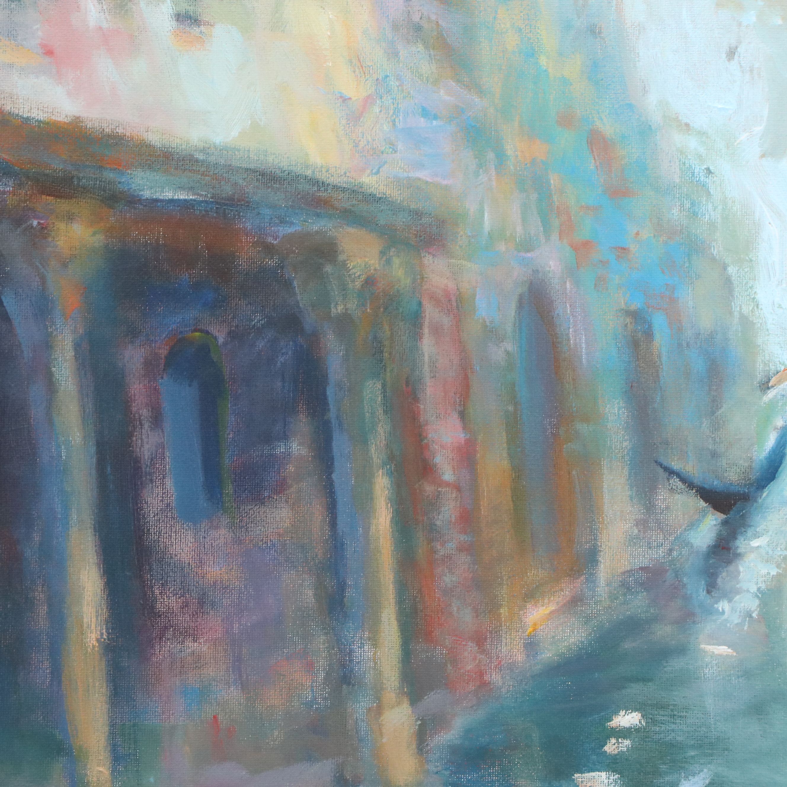 Leif Janek Acrylic Painting "Venice Canal 2," 2026