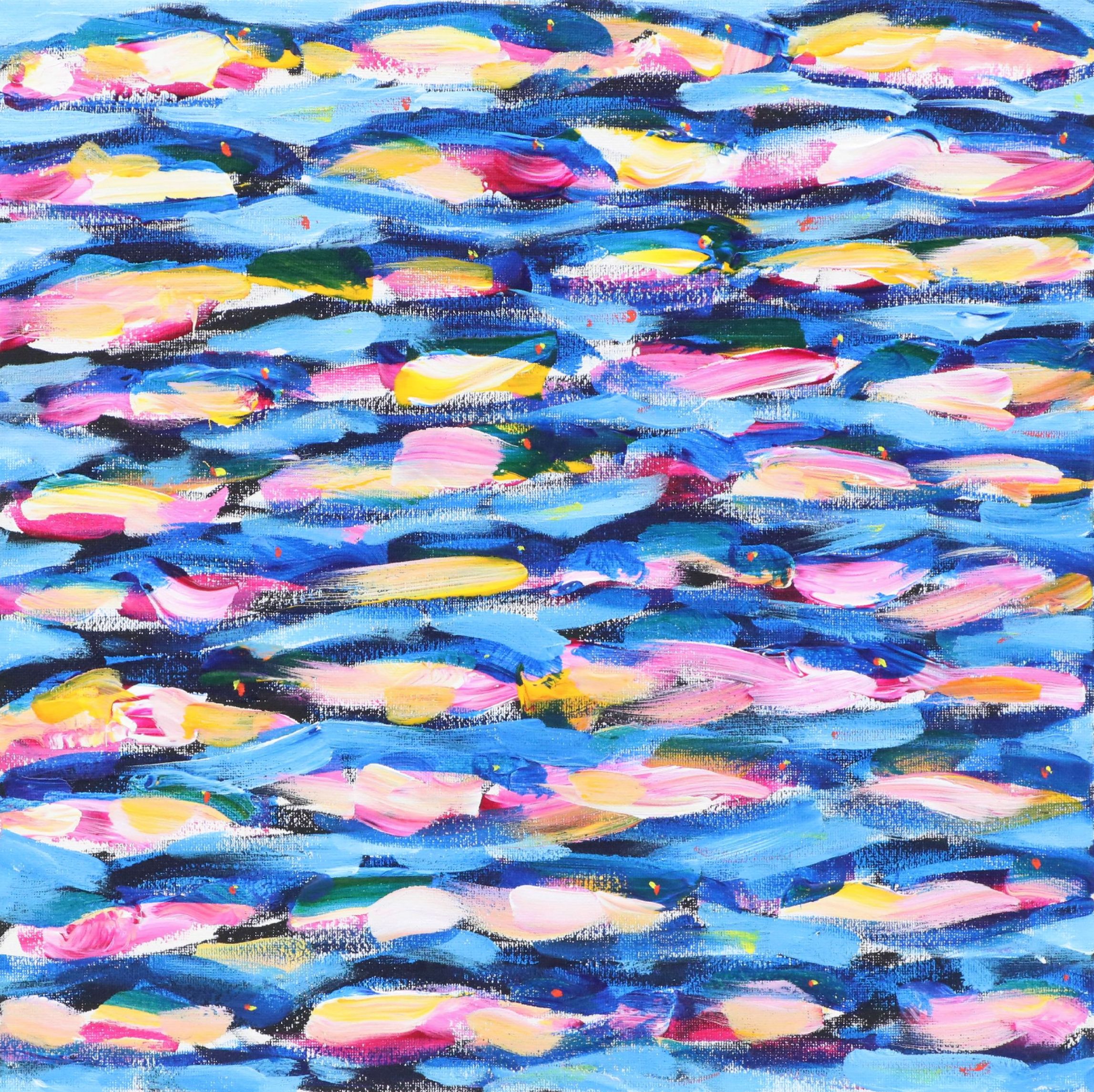 Elle Raines Acrylic Painting "School of Sardines #21"