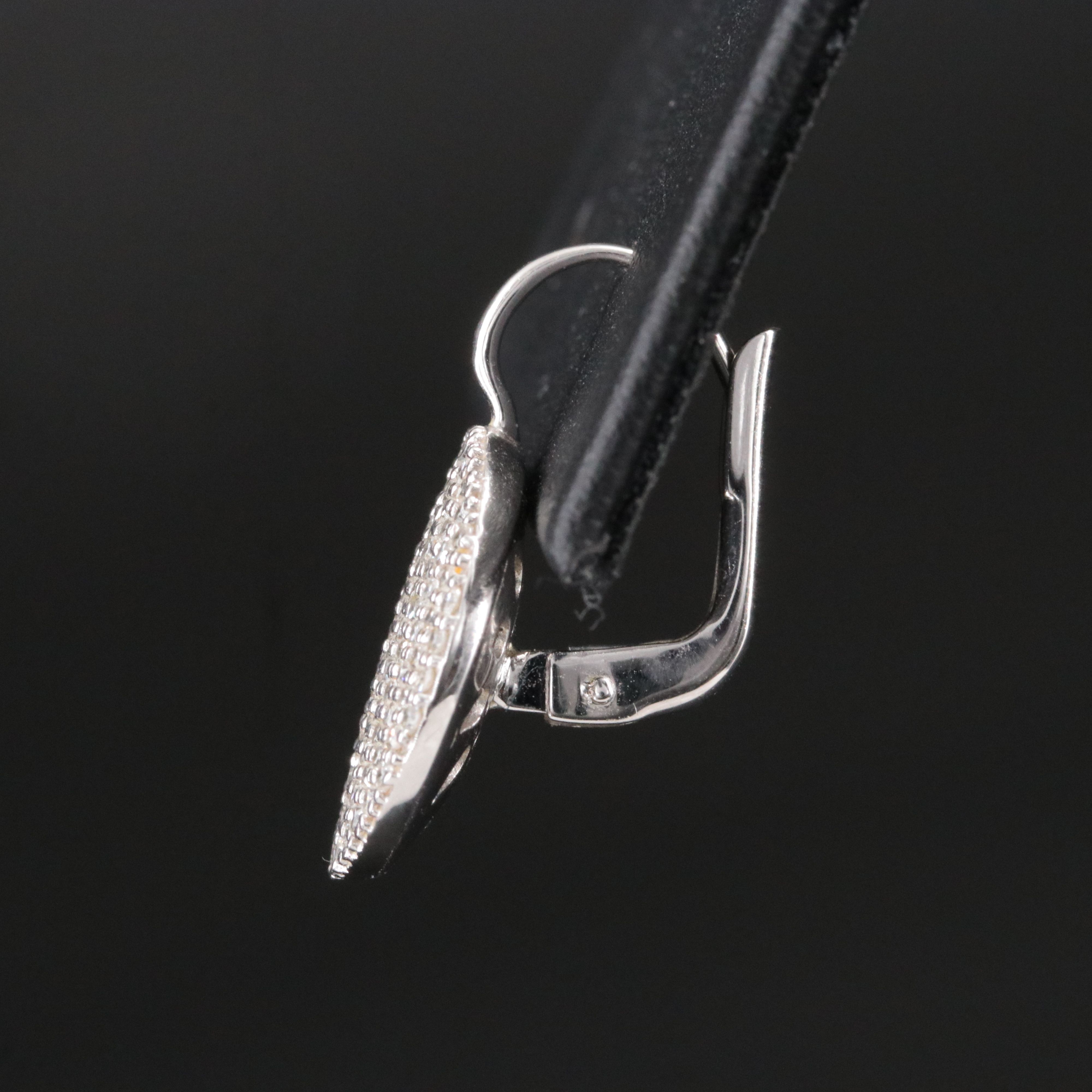 14K Phillips House 1.10 CTW Pavé Diamond Round Drop Earrings