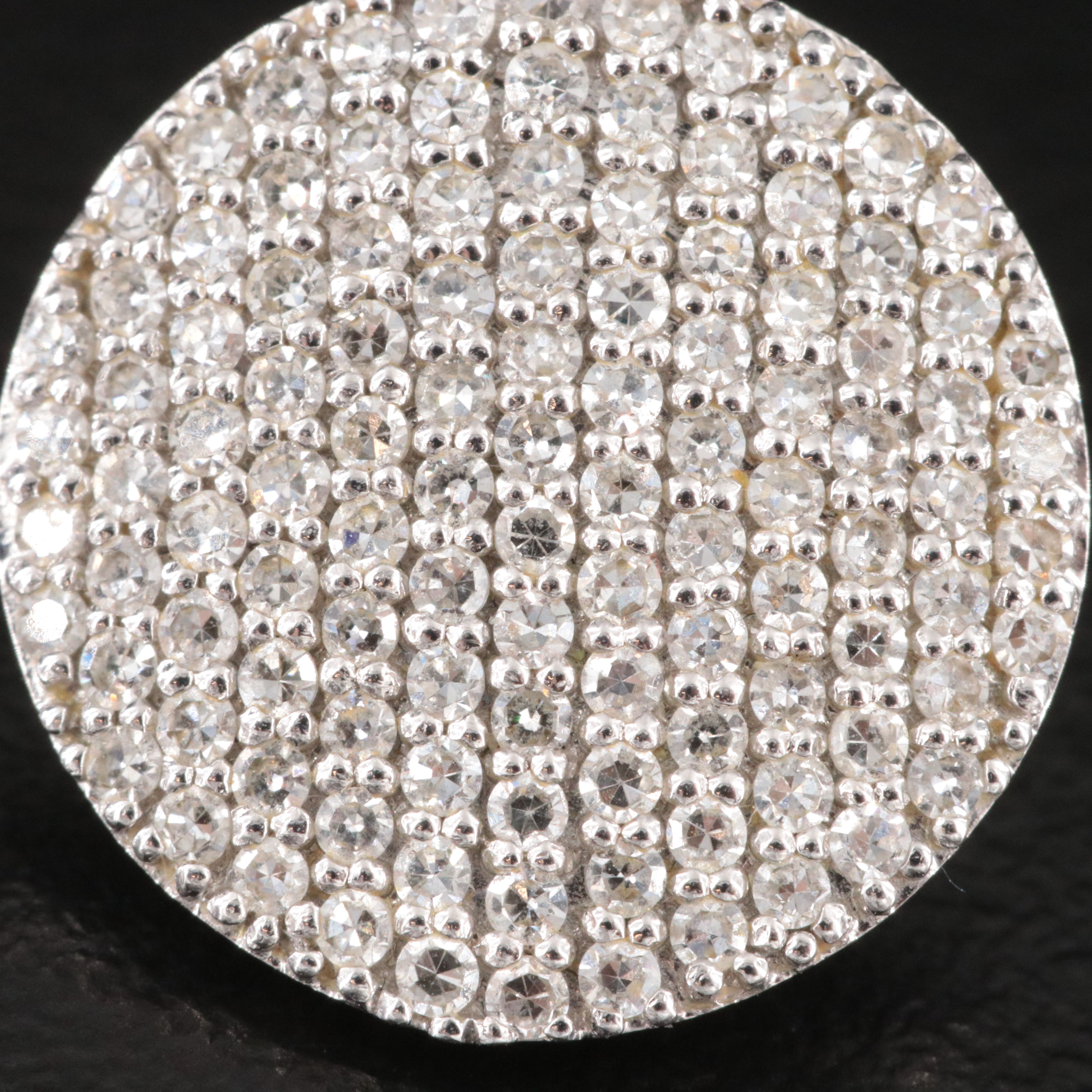 14K Phillips House 1.10 CTW Pavé Diamond Round Drop Earrings