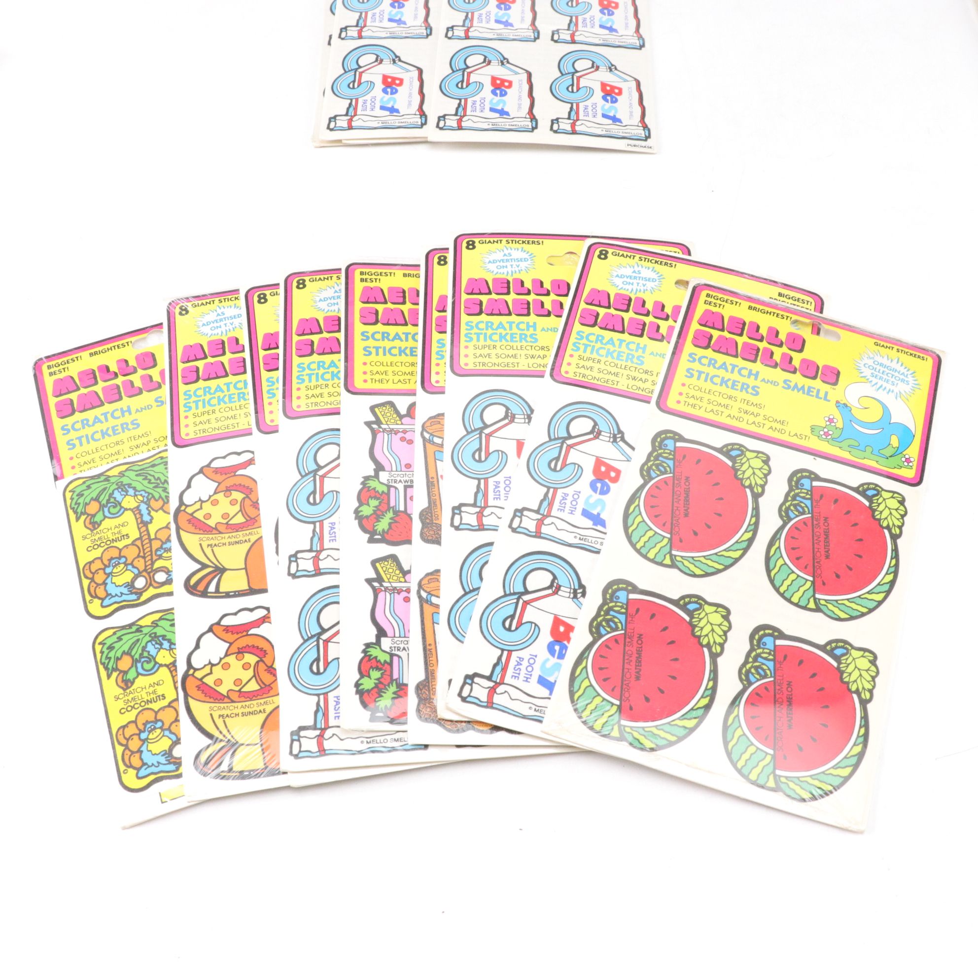 "Mello Smellos" and More Assorted Scratch and Sniff Stickers, 1970-1980s