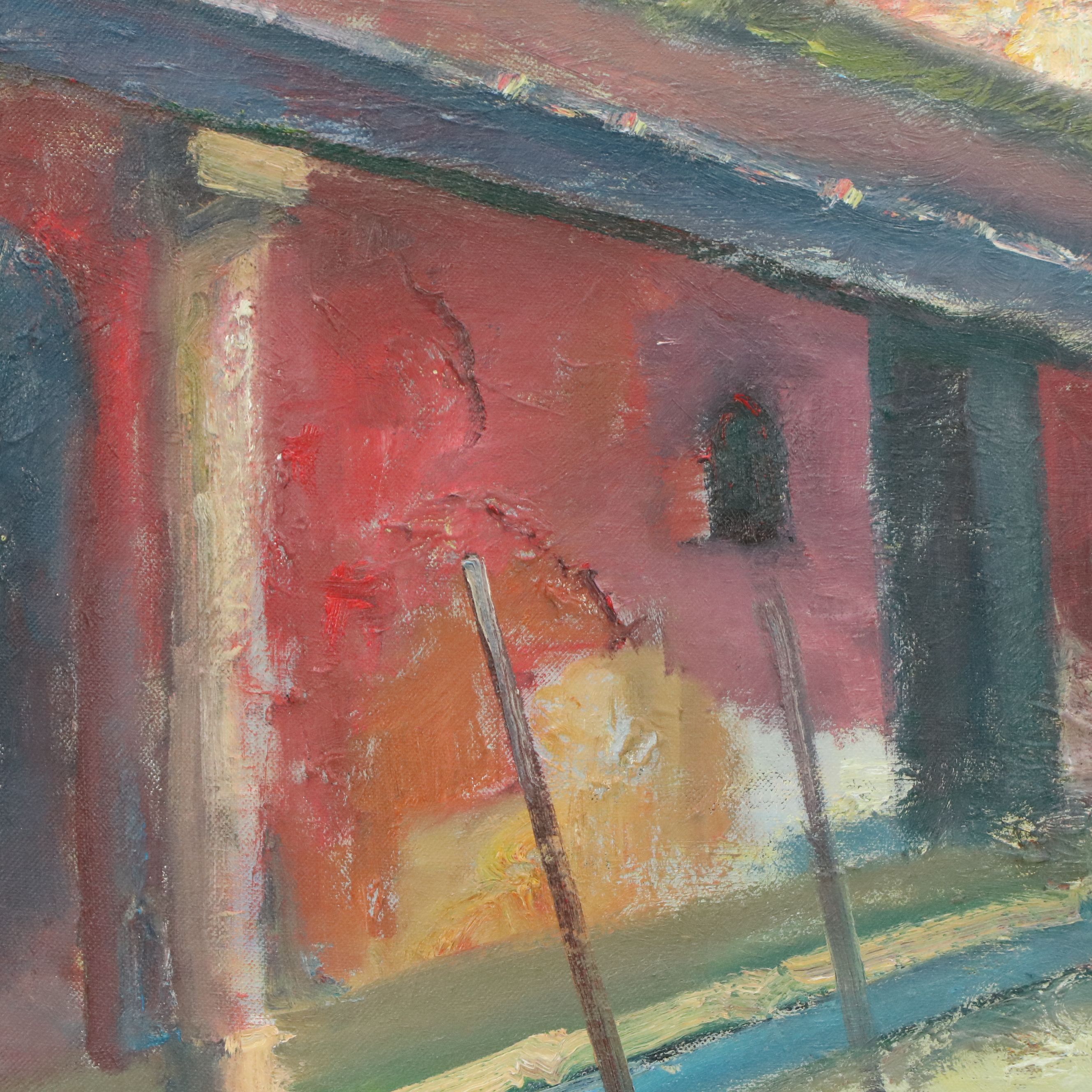 Leif Janek Oil Painting "Venice Canal 1," 2026