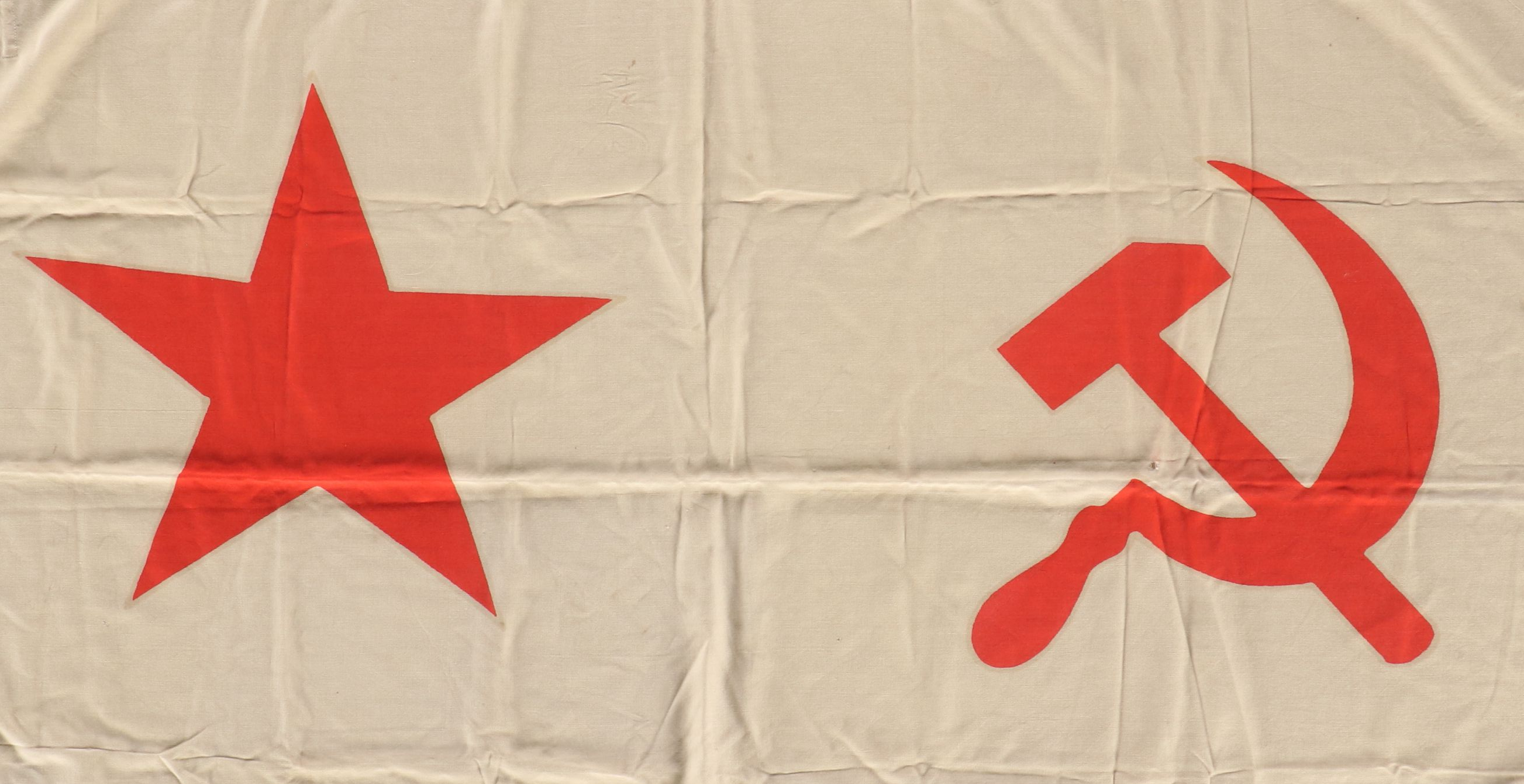Late USSR Navy Flag with Binoculars and Ammunition Cans