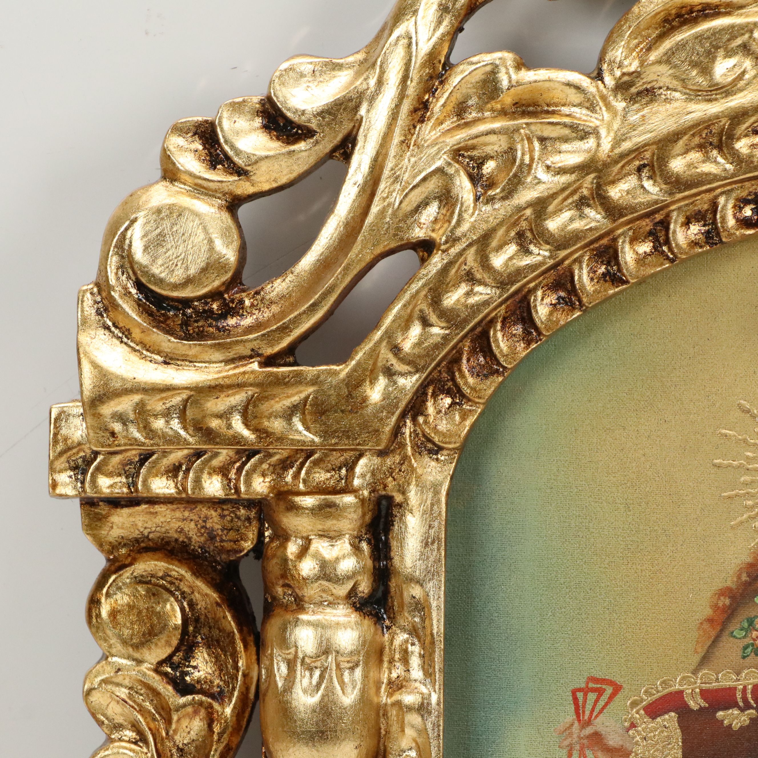 Ernesto Zúñiga Cuzco School Style Oil Painting "Virgin of Carmen"