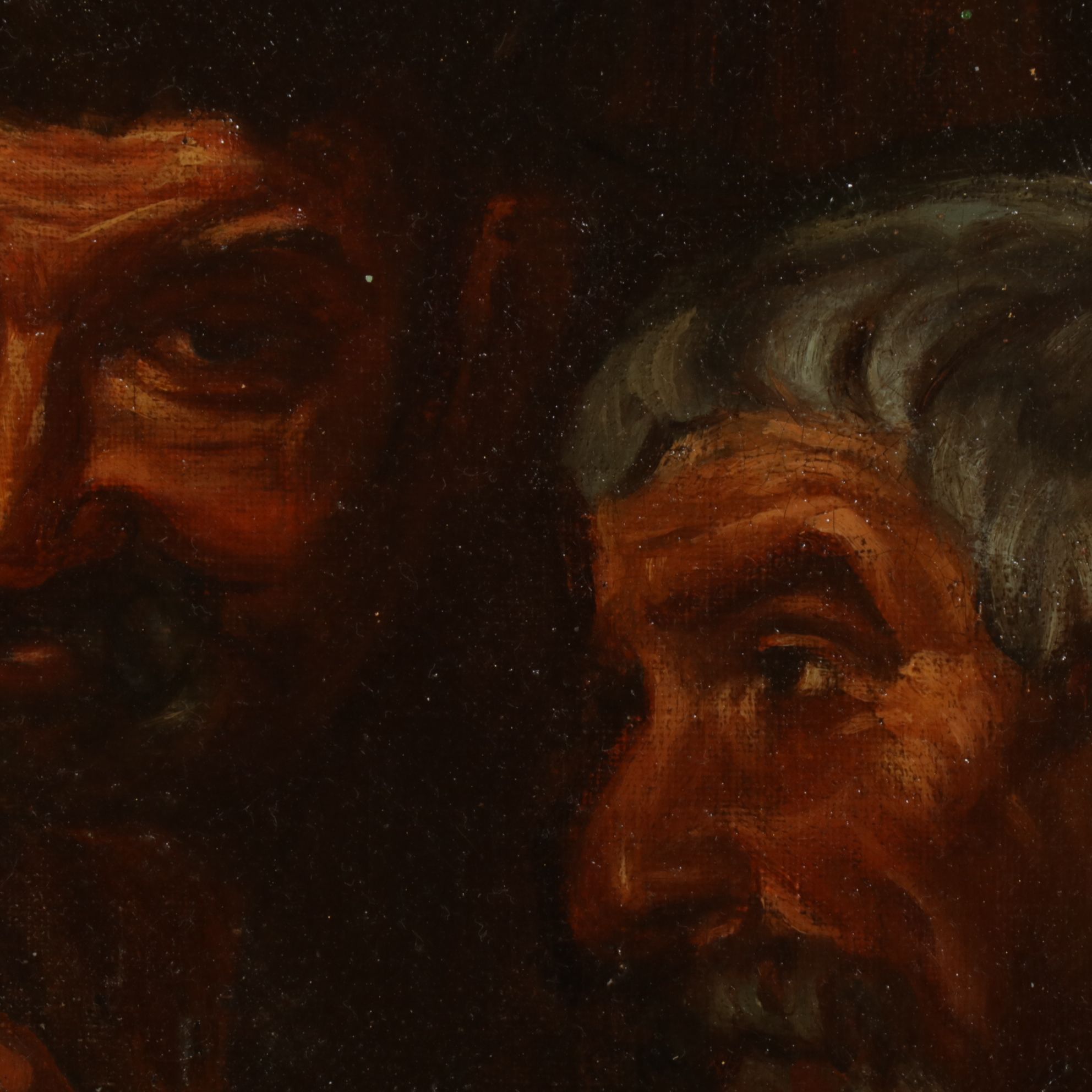 E. Terren Baroque Style Oil Painting Scene of Blessing Ceremony, c. 19th Century