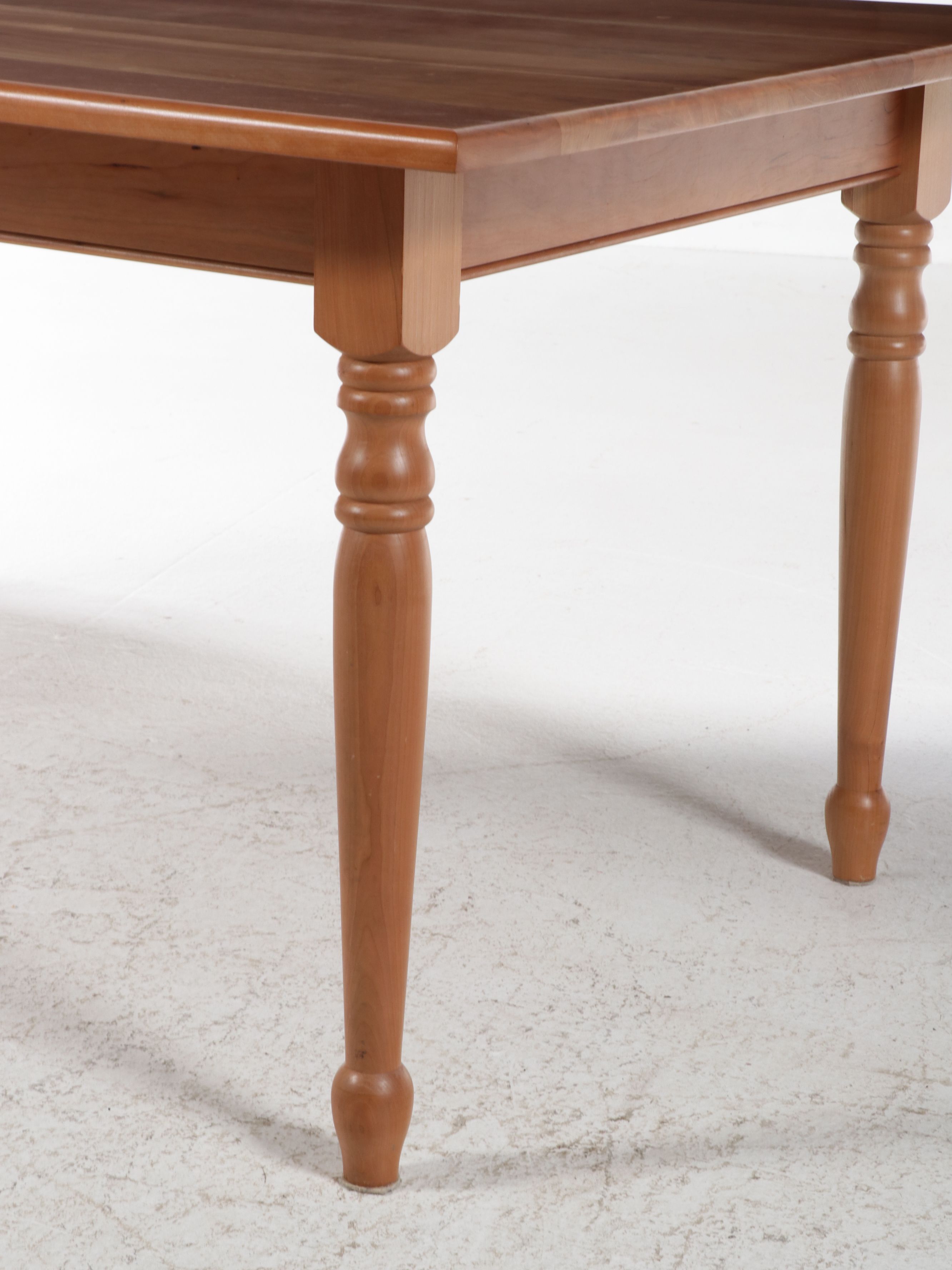 Colonial Revival Style Seven-Piece Cherry Dining Set, Late 20th Century