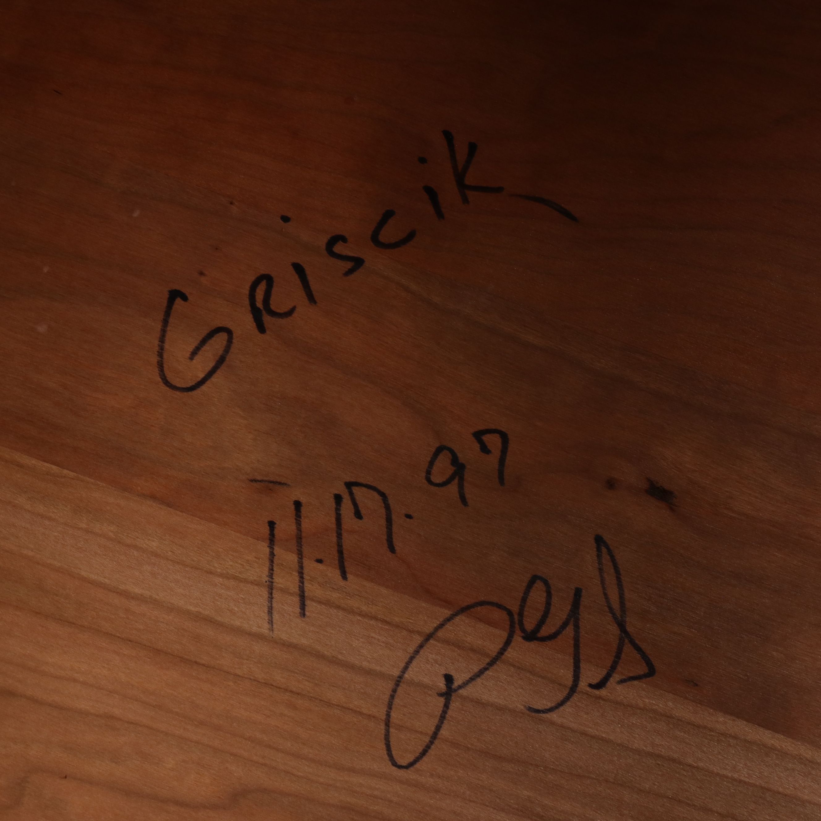 Colonial Revival Style Seven-Piece Cherry Dining Set, Late 20th Century