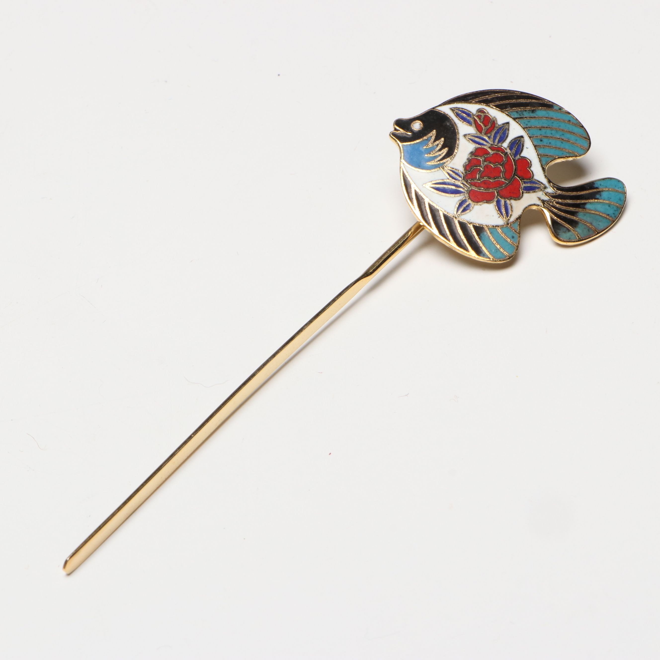 Cloisonné Enamel Fish Cocktail Stirrers