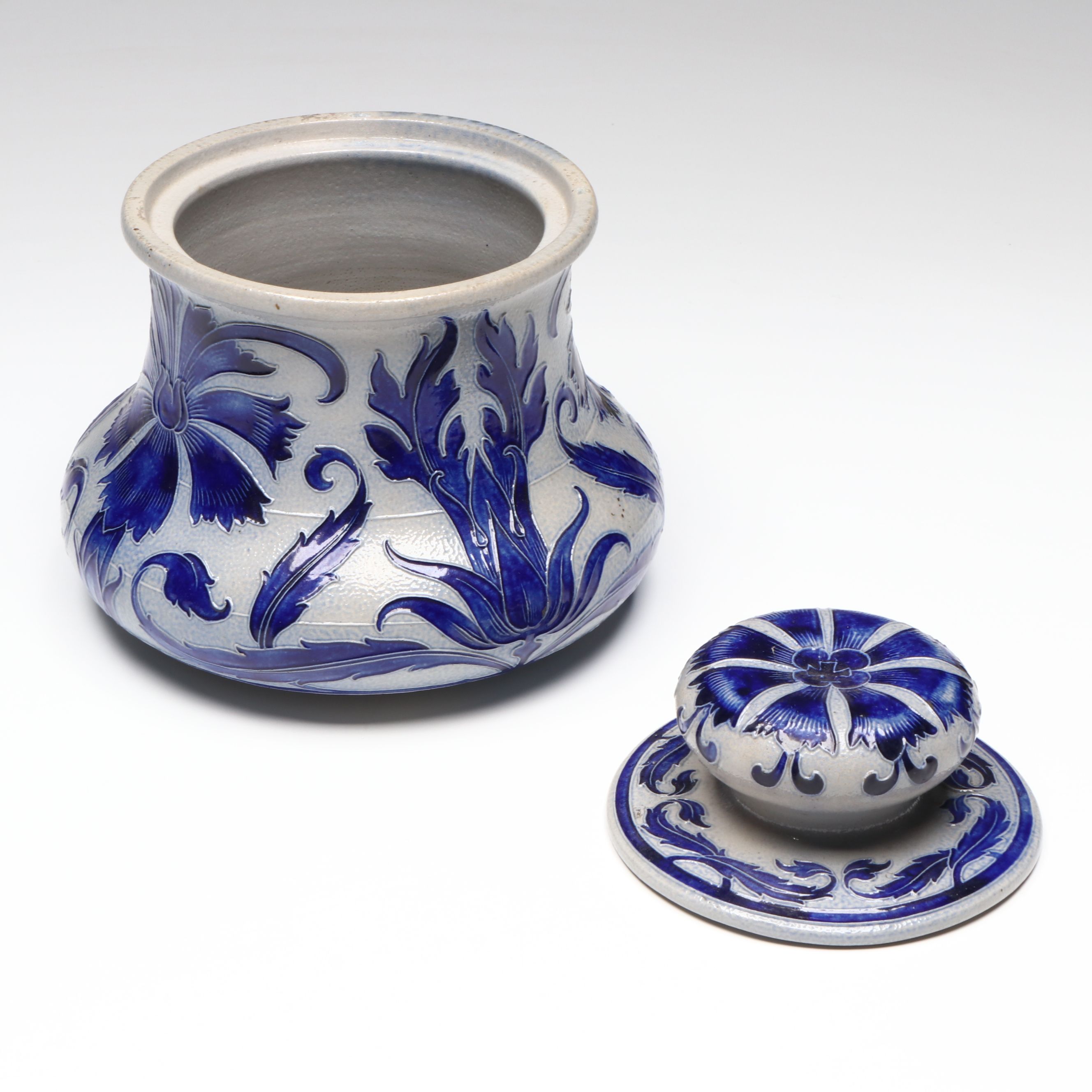 Vintage/Antique Gerz German Salt Glazed Stoneware Canister