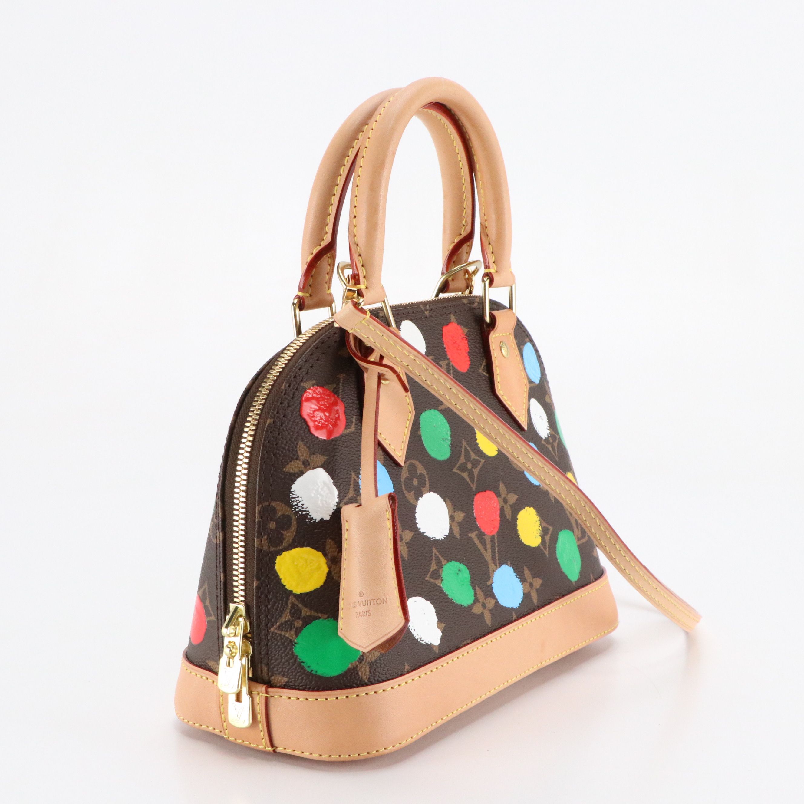 Louis Vuitton x Yayoi Kusama Alma BB Handbag in Painted Dots Monogram Canvas