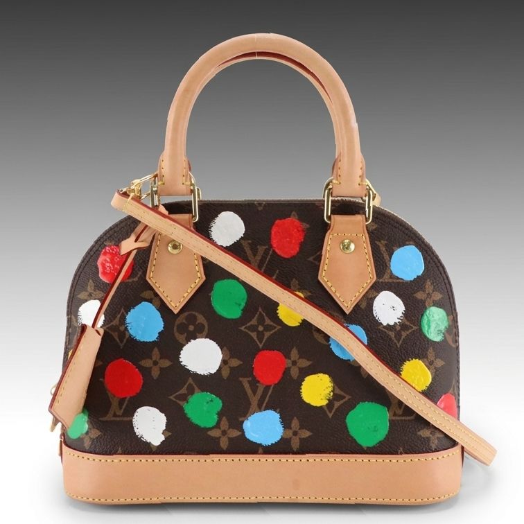 Louis Vuitton x Yayoi Kusama Alma BB Handbag in Painted Dots Monogram Canvas