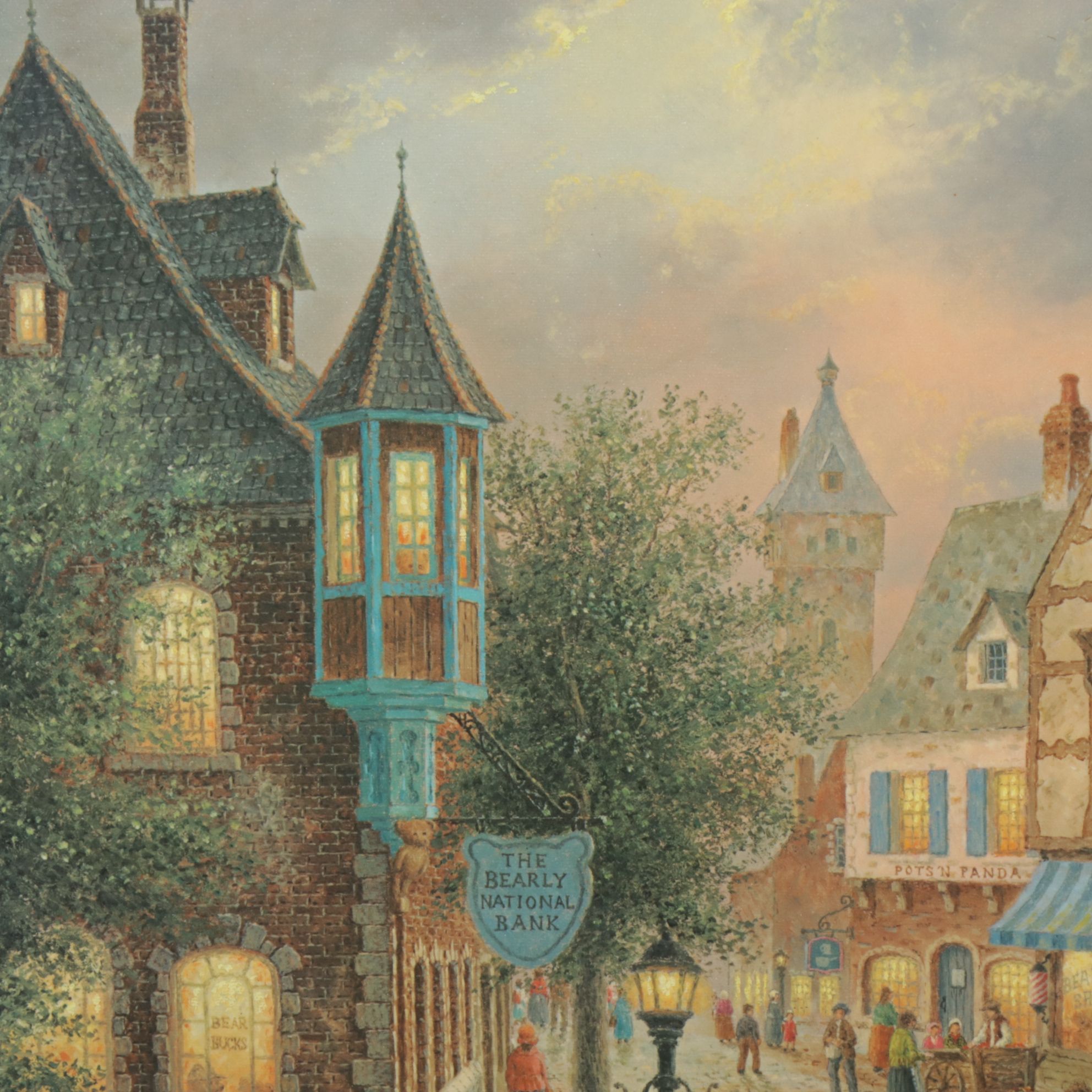 Offset Lithograph After Dennis Patrick Lewan "Bearington Street", 1993