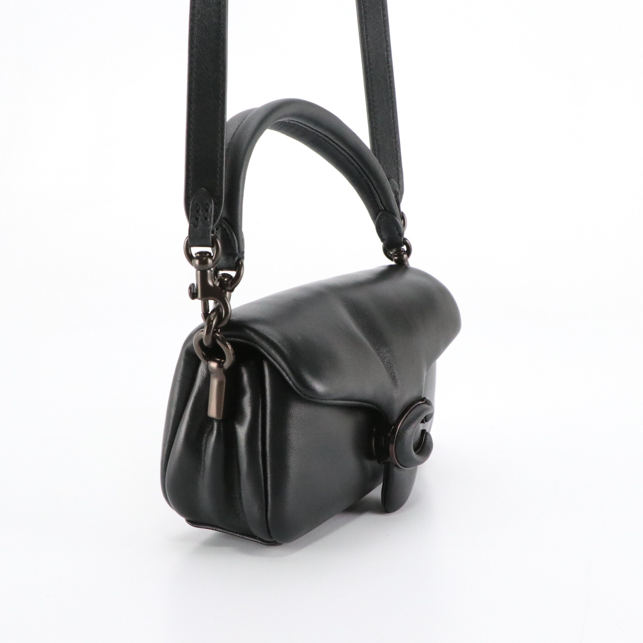 Coach Pillow Tabby 18 Mini Bag in Black Nappa Leather