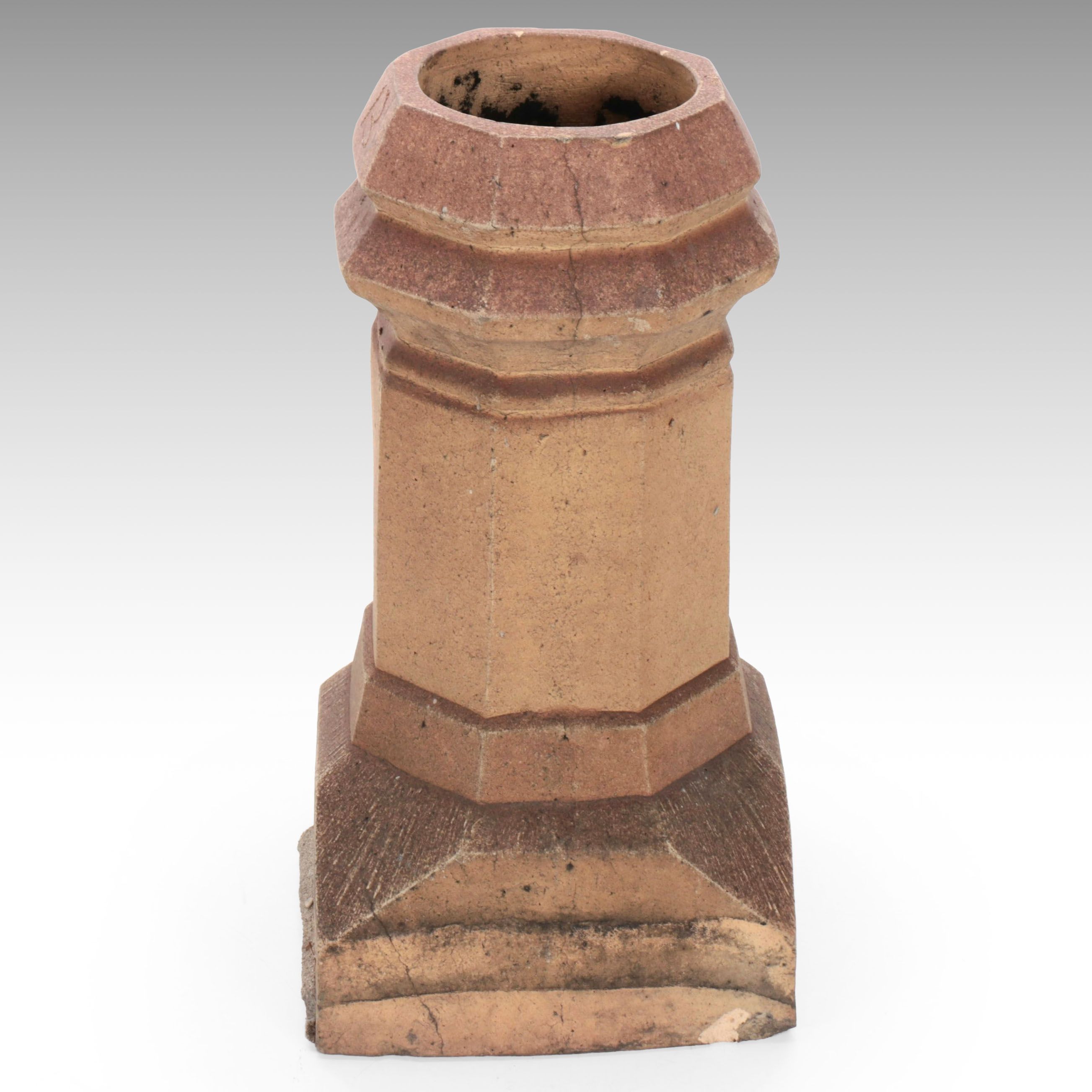 Octagonal Stoneware Chimney Pot, Late 19th/Early 20th Century