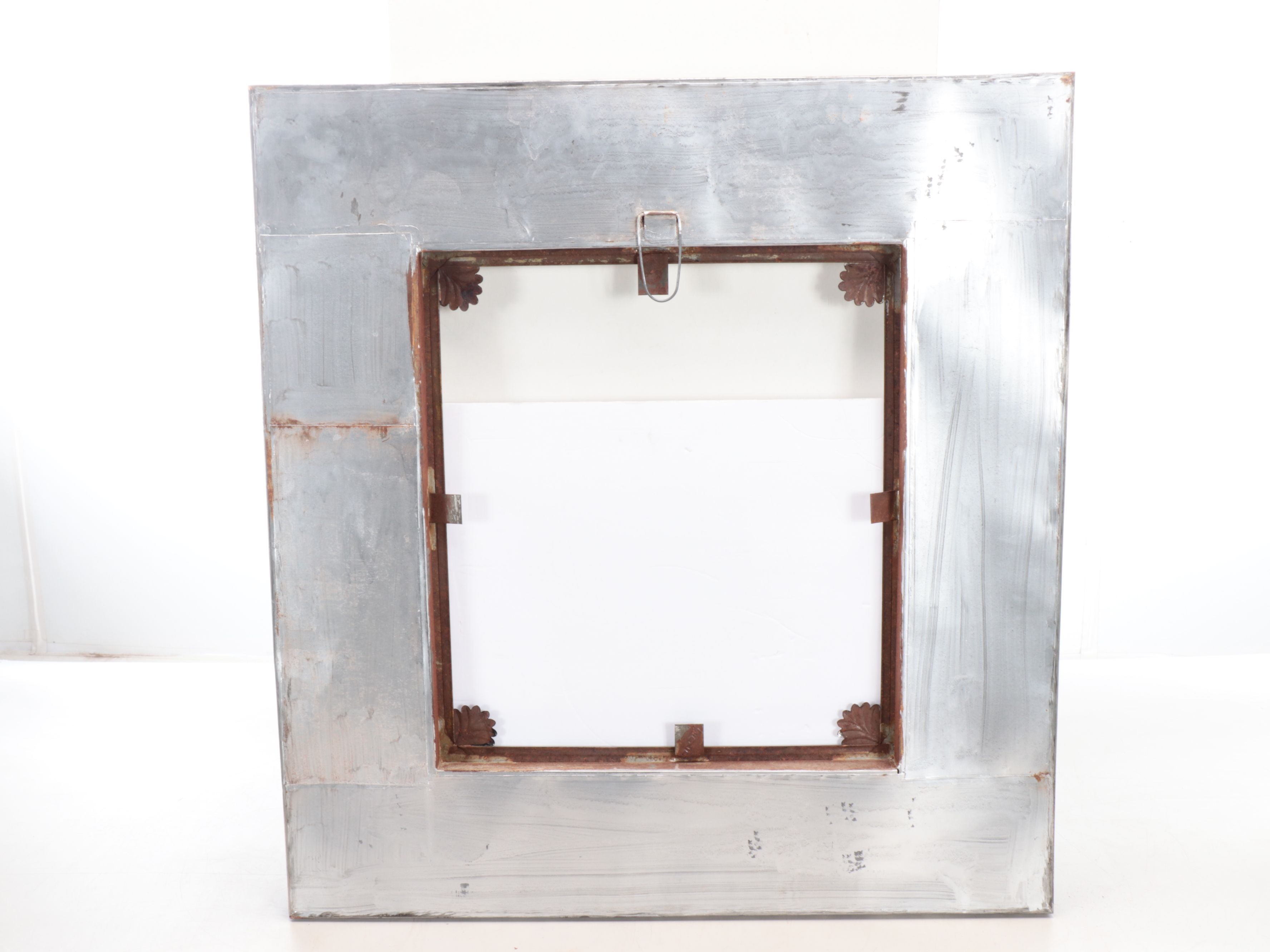 Mexican Embossed Silver Finish Metal Frame