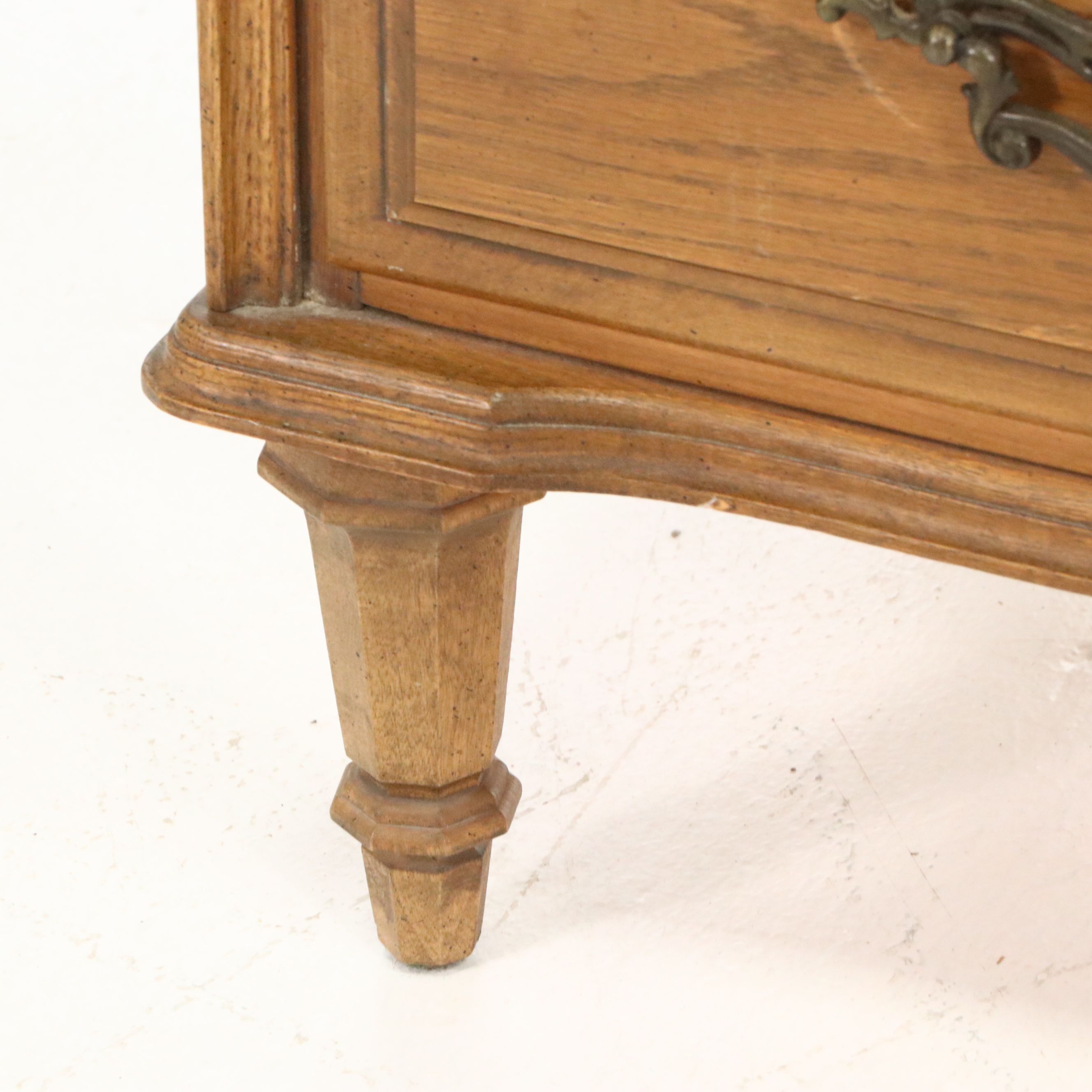 Mediterranean Revival Pecan Bedroom Suite, 1968