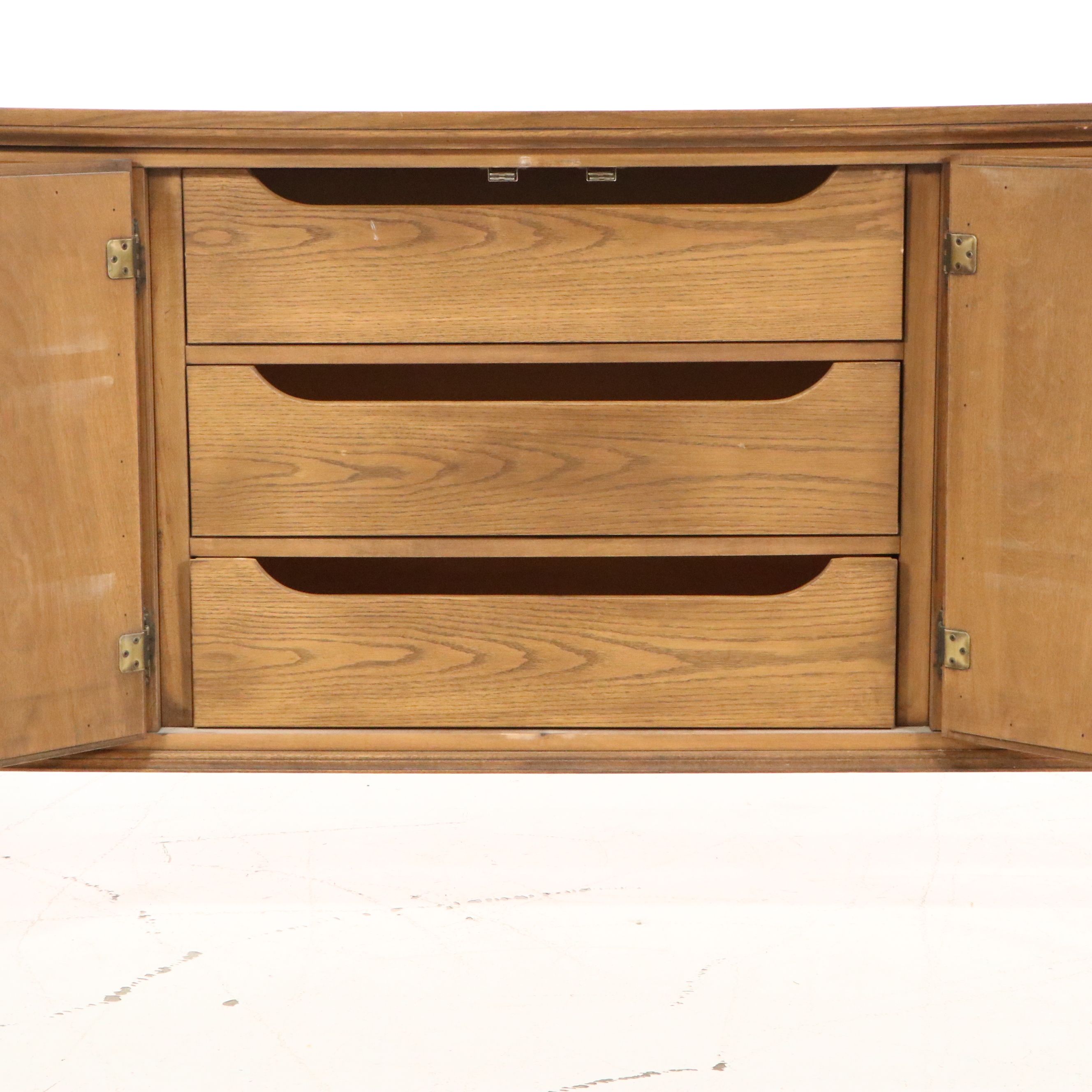 Mediterranean Revival Pecan Bedroom Suite, 1968