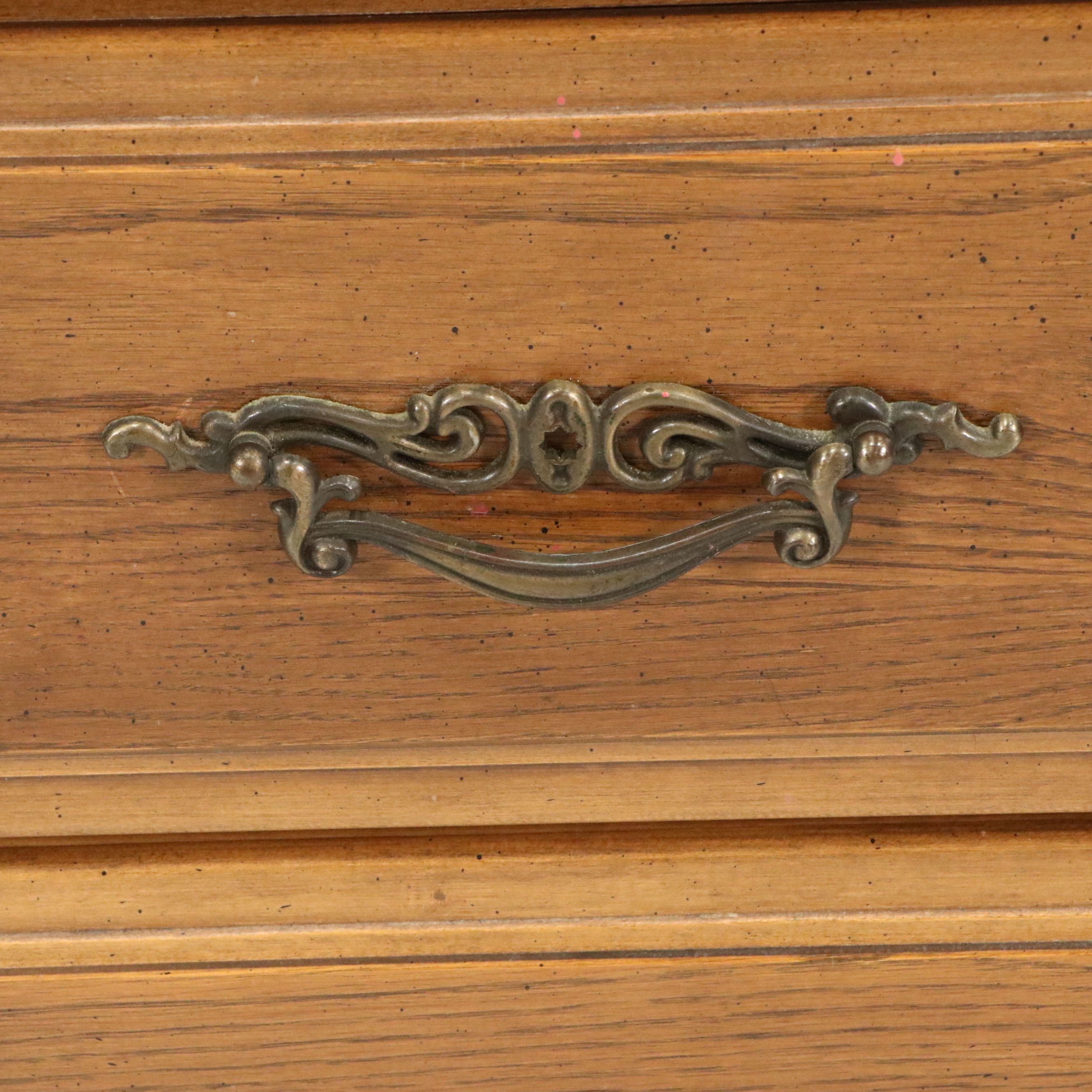 Mediterranean Revival Pecan Bedroom Suite, 1968