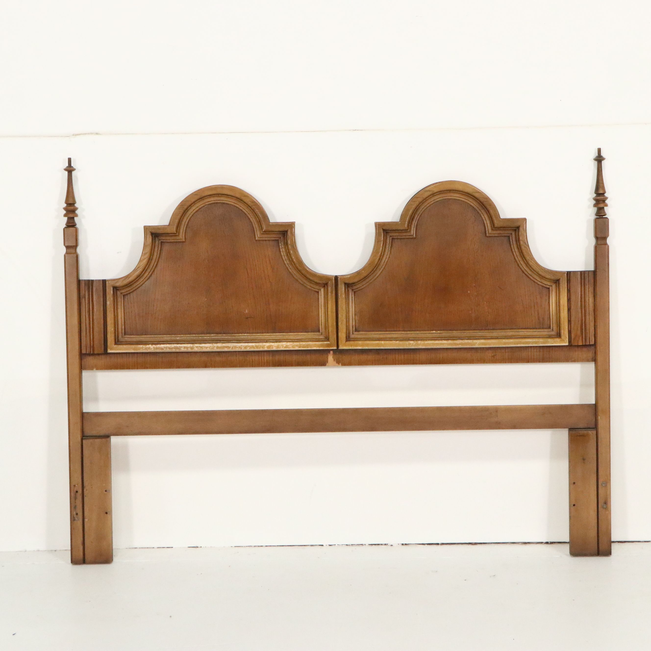 Mediterranean Revival Pecan Bedroom Suite, 1968