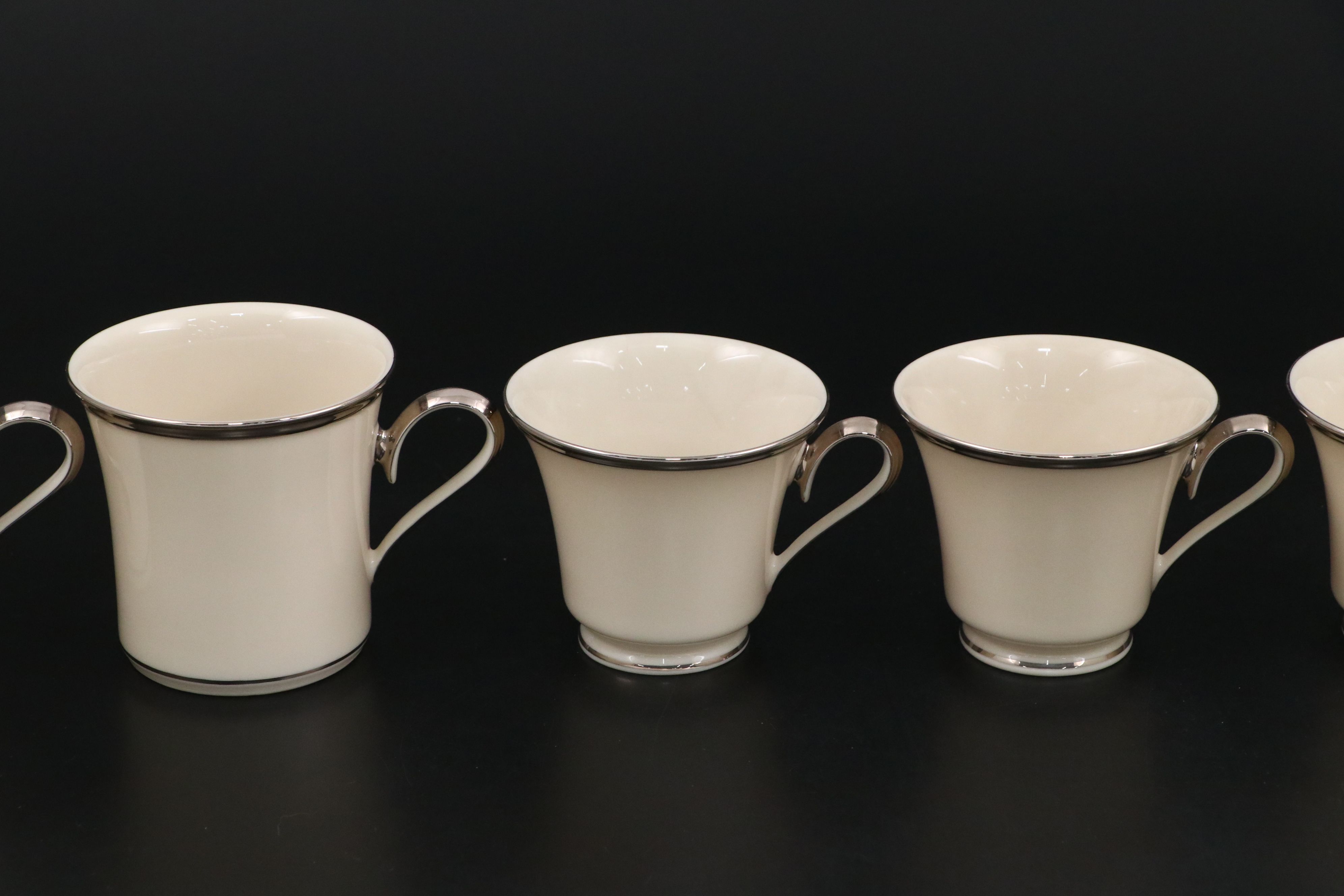 Lenox "Solitaire" Bone China Dinnerware with "Moonspun" Stemware
