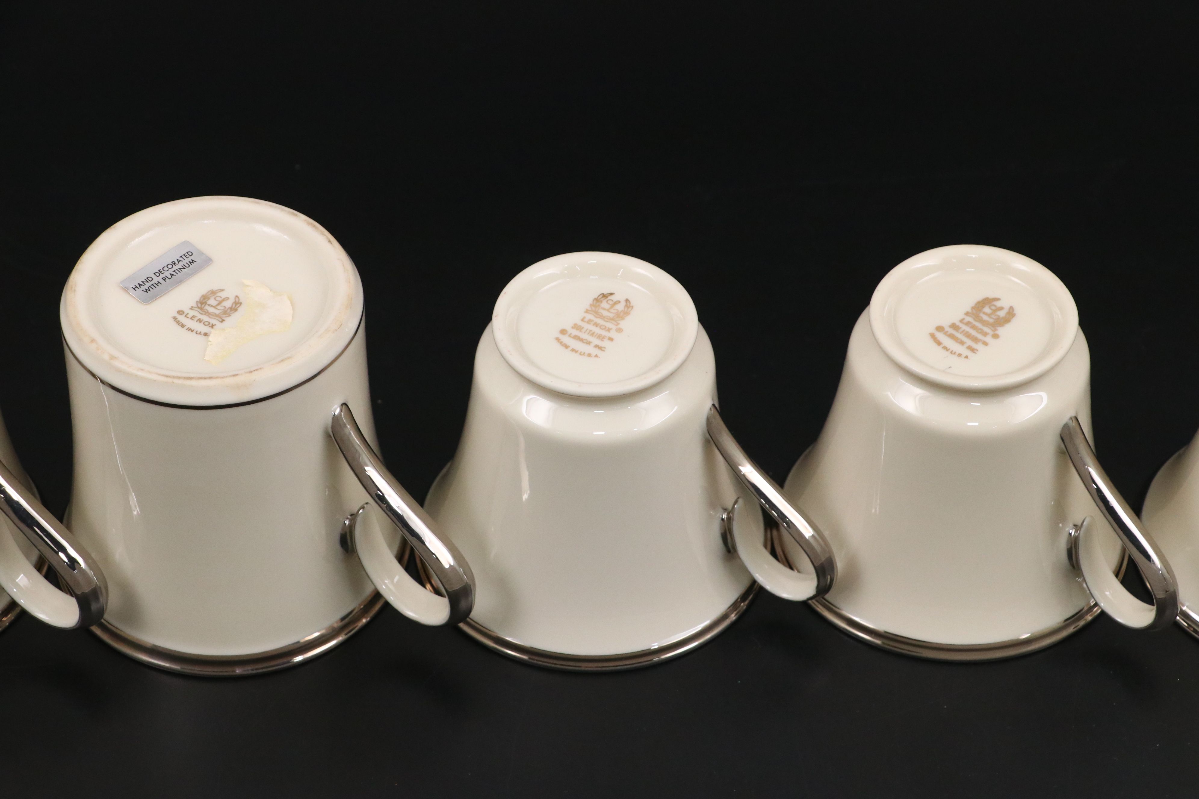 Lenox "Solitaire" Bone China Dinnerware with "Moonspun" Stemware