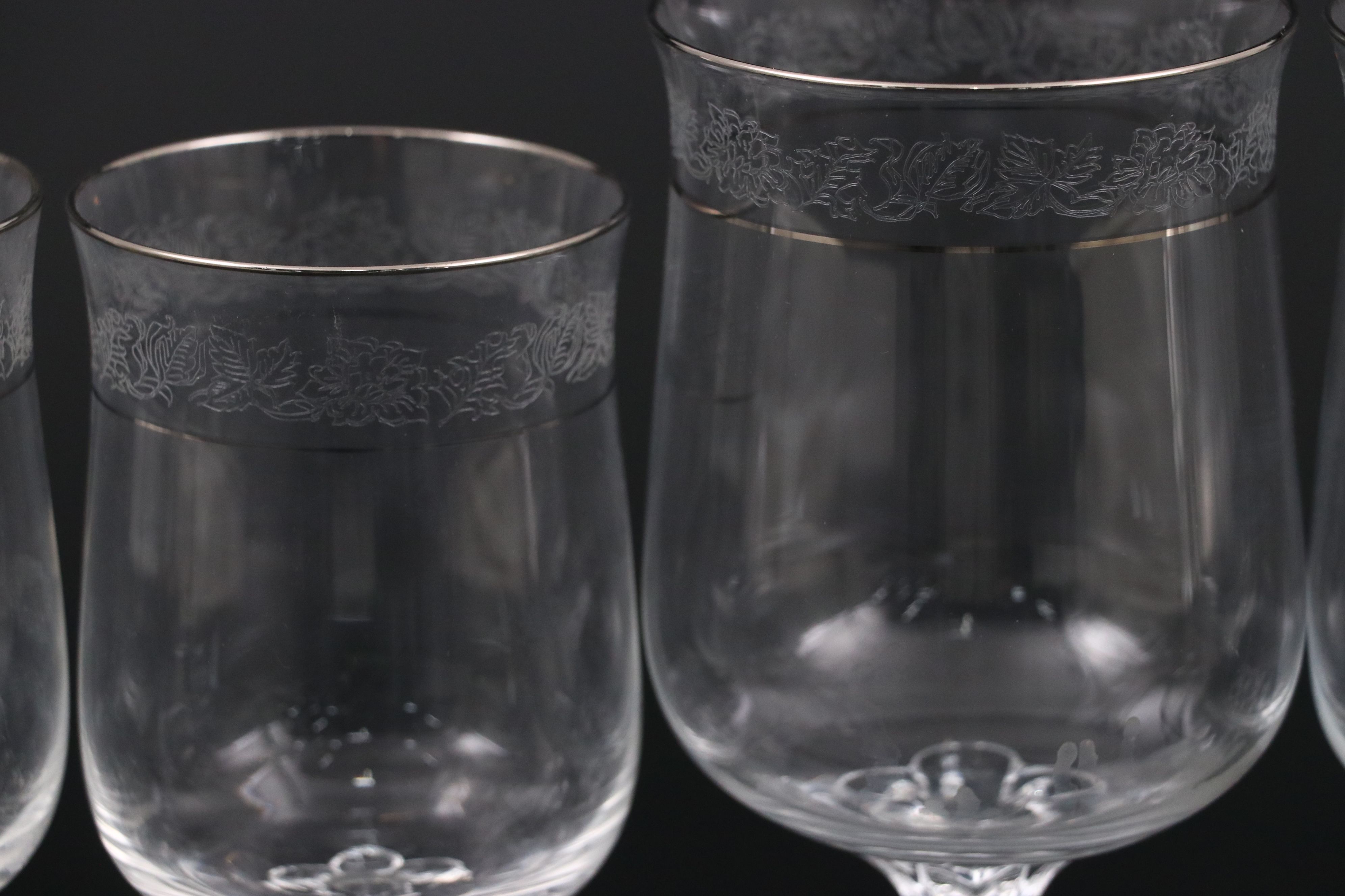 Lenox "Solitaire" Bone China Dinnerware with "Moonspun" Stemware