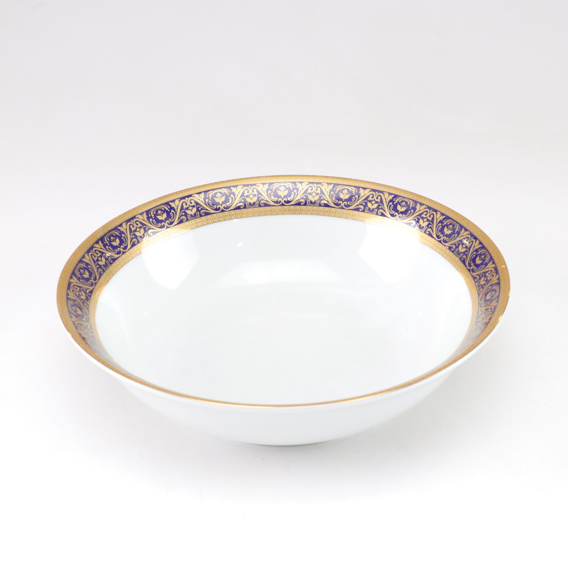 Sorelle "SZE9" Gold and Cobalt Blue Porcelain Dinnerware Set