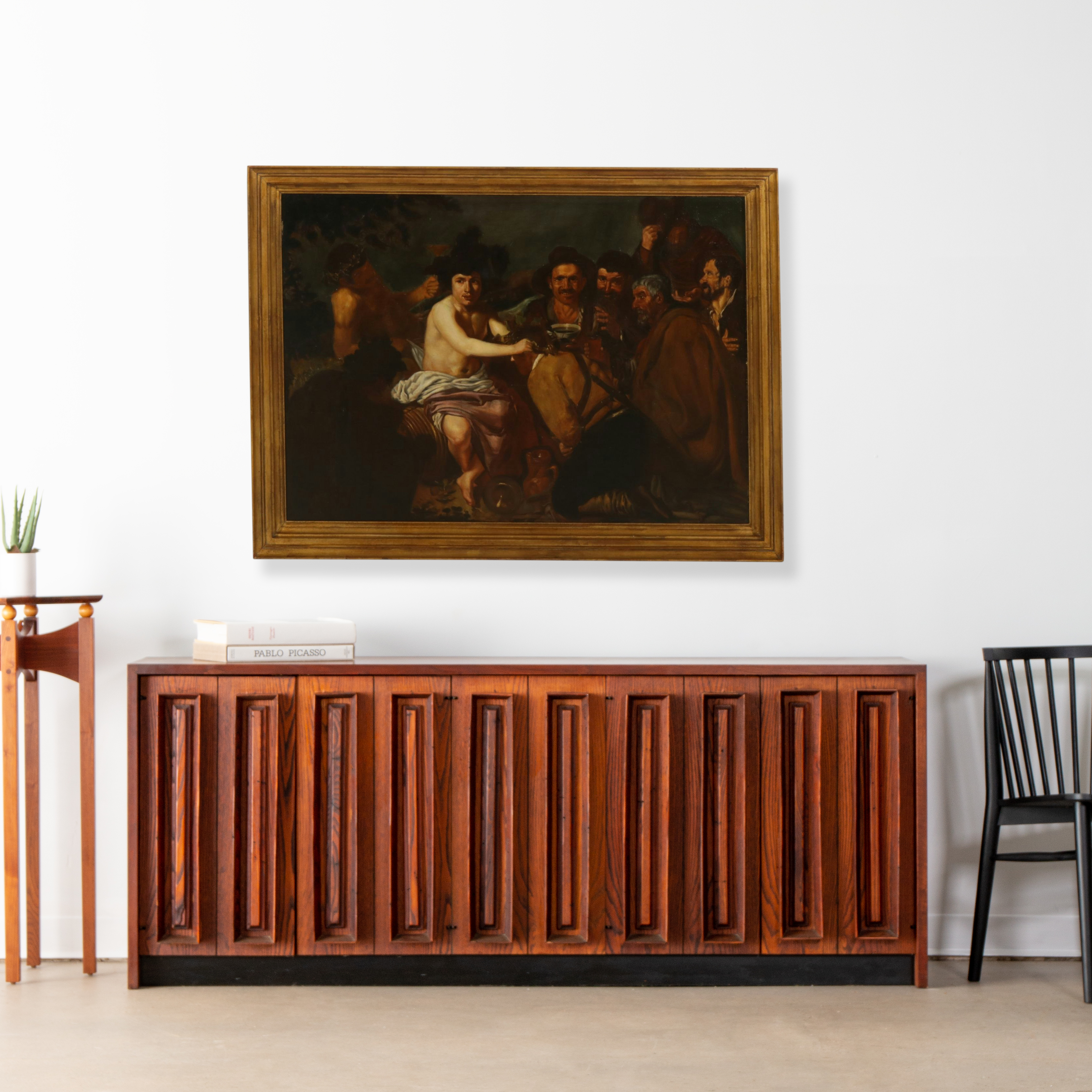 E. Terren Baroque Style Oil Painting Scene of Blessing Ceremony, c. 19th Century